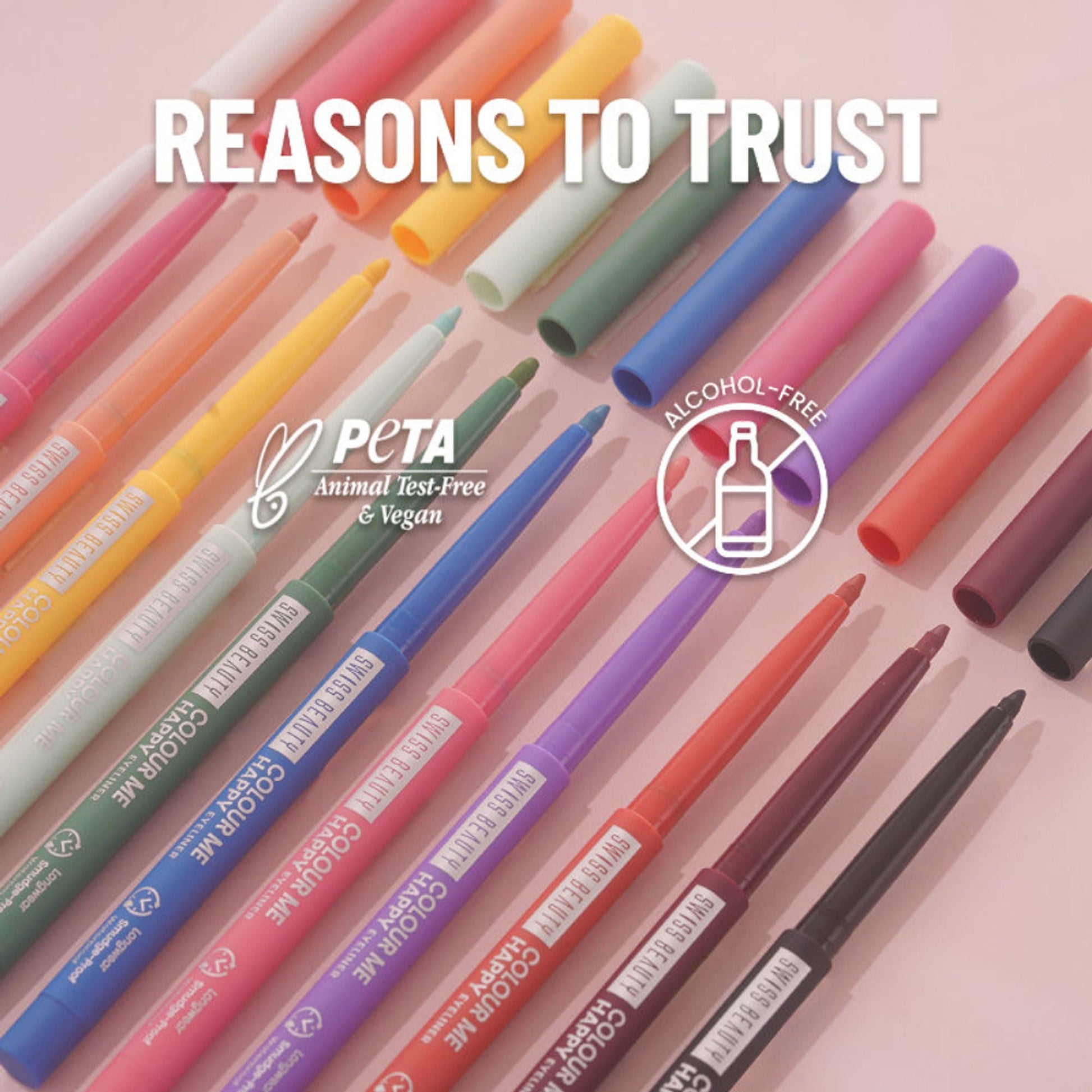 Swiss Beauty Colour Me Happy Eyeliner - Peach Daylity