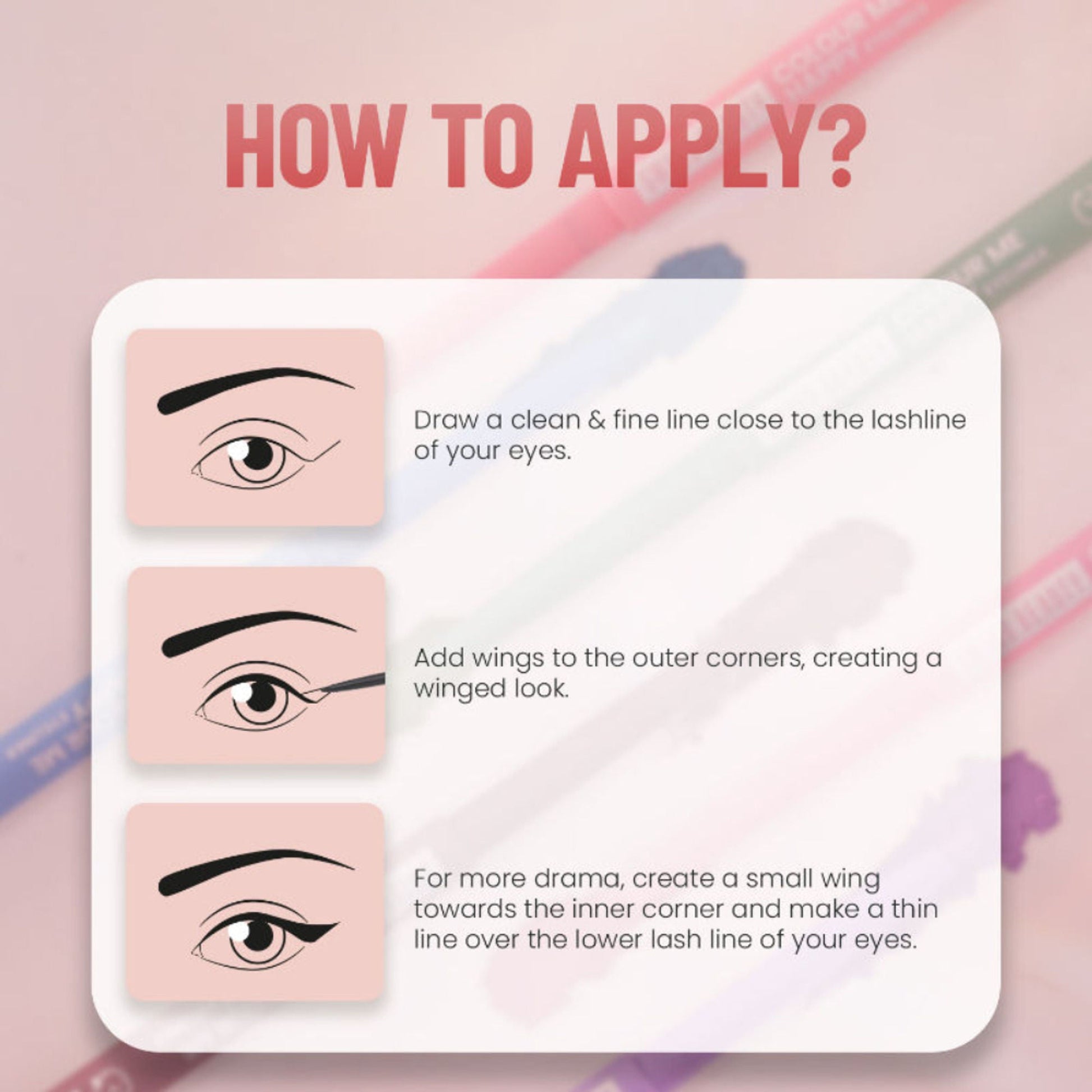 Swiss Beauty Colour Me Happy Eyeliner - Rose Camellia