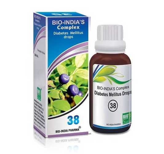 Bio India Homeopathy Complex 38 Diabetes Mellitus Drops 
