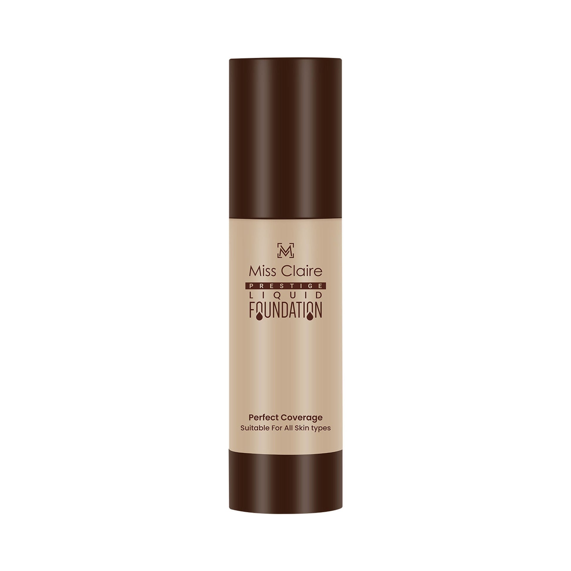 Miss Claire Prestige Liquid Foundation Perfect Coverage - 21 Natural Beige