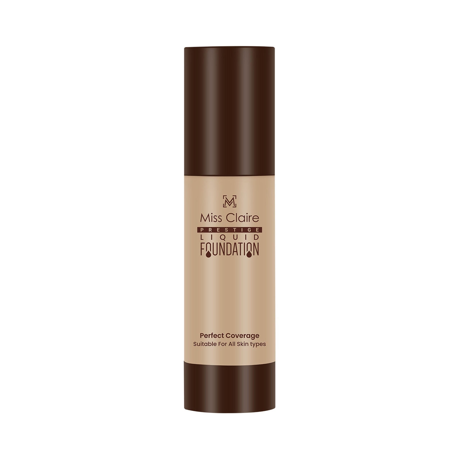 Miss Claire Prestige Liquid Foundation Perfect Coverage - 23 Skin Beige