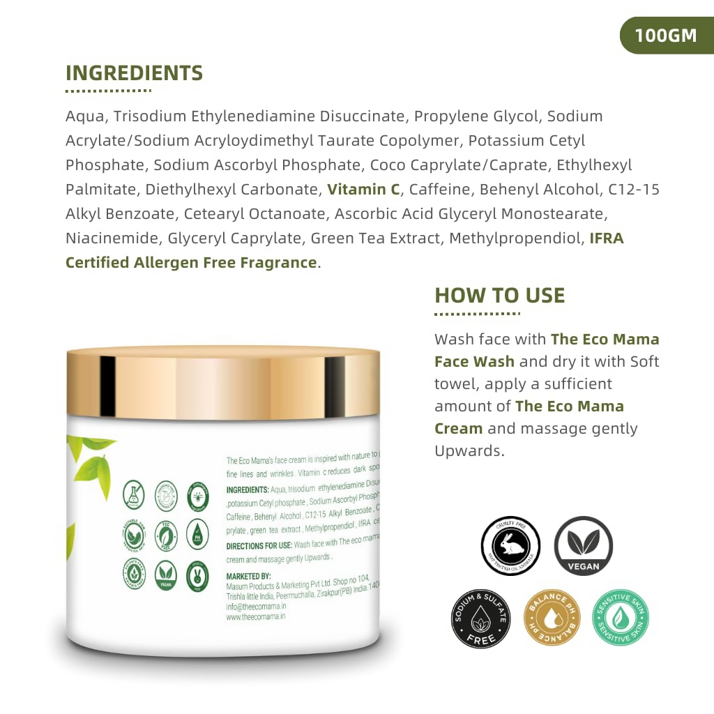 The Eco Mama Green Tea Face Cream & Inner Glow Night Cream Combo  Grab2Buy The Eco Mama Grab2Buy