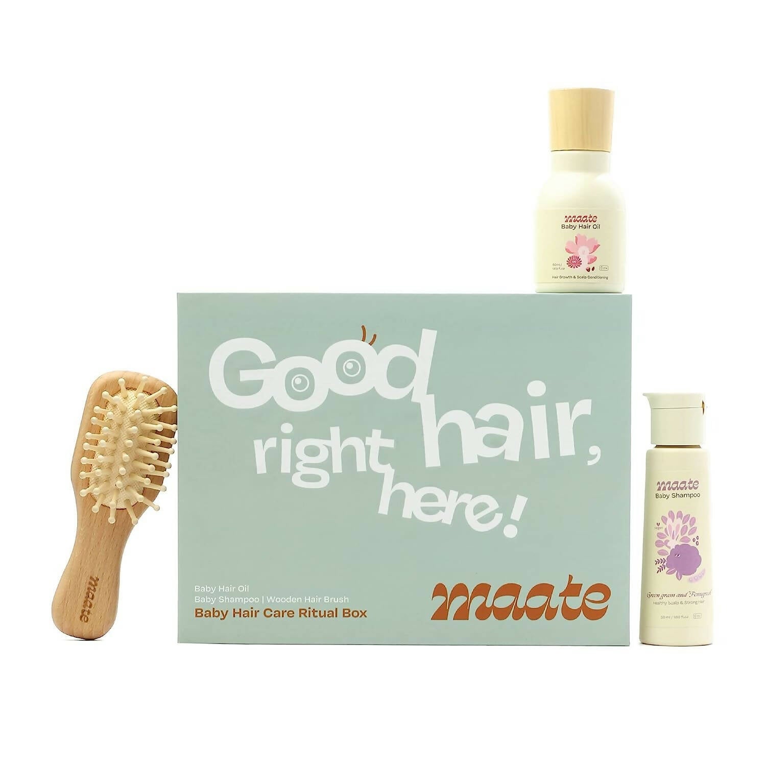 Maate Baby Hair Care Ritual Box | Baby Hair Care Kit - Grab2buy