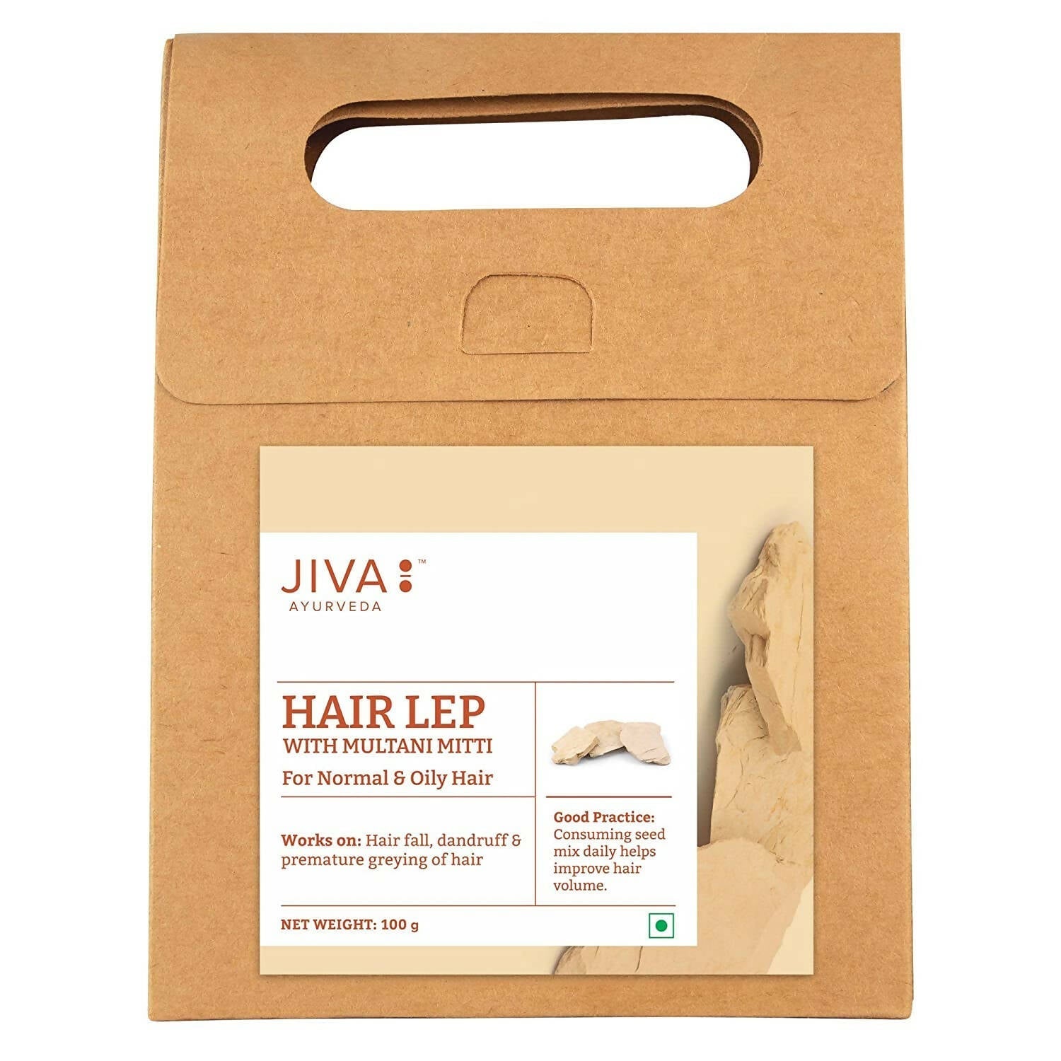 Jiva Ayurveda Hair Lep with Multani Mitti 
