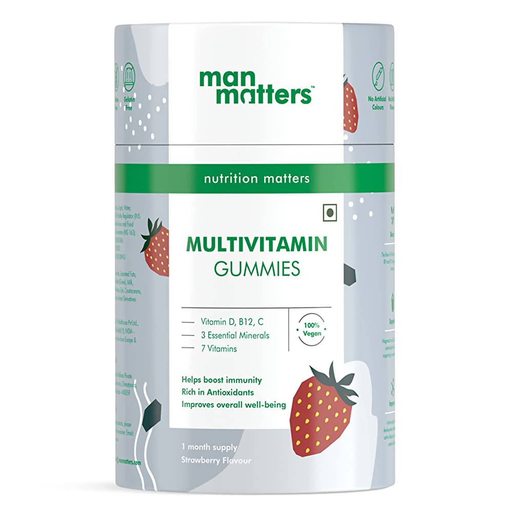 Man Matters Multivitamin Gummies For Men - Strawberry Flavor 