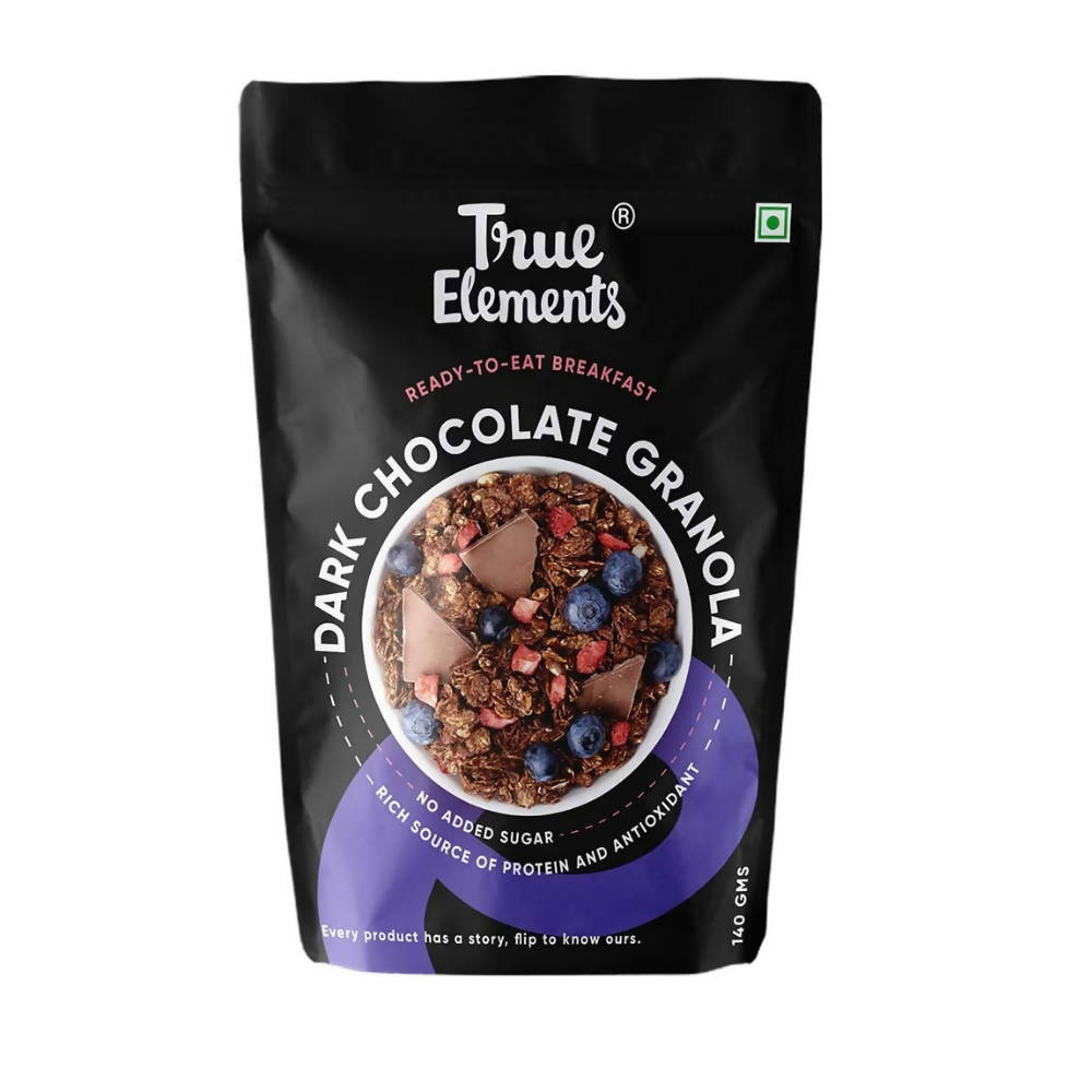 True Elements Dark Chocolate Granola 