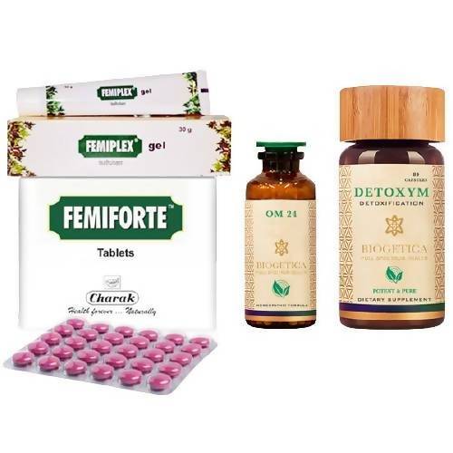 Biogetica Freedom Kit With Om 24 Formula And Femiforte Tablets  Grab2Buy Biogetica Grab2Buy