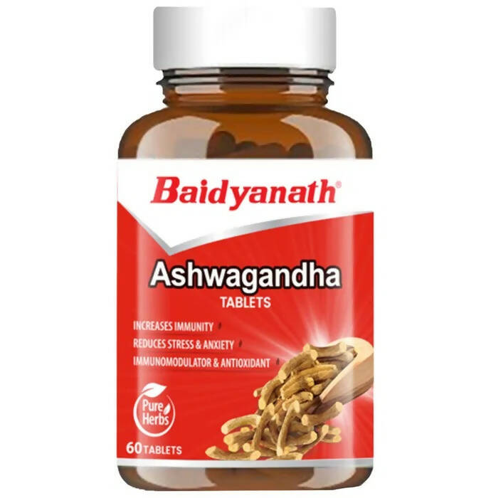 Baidyanath Kolkata Ashwagandha Tablets | Classical Ayurvedic Adaptogen for Stress & Vitality 