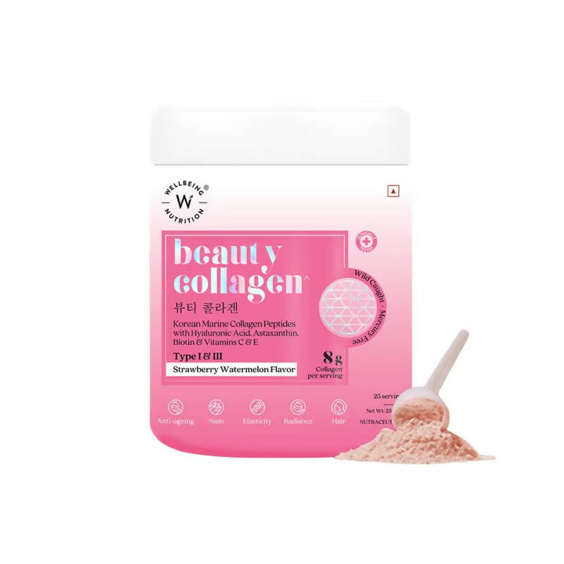 Wellbeing Nutrition Beauty Korean Marine Collagen Peptides - Strawberry & Watermelon  Grab2Buy Wellbeing Nutrition Grab2Buy