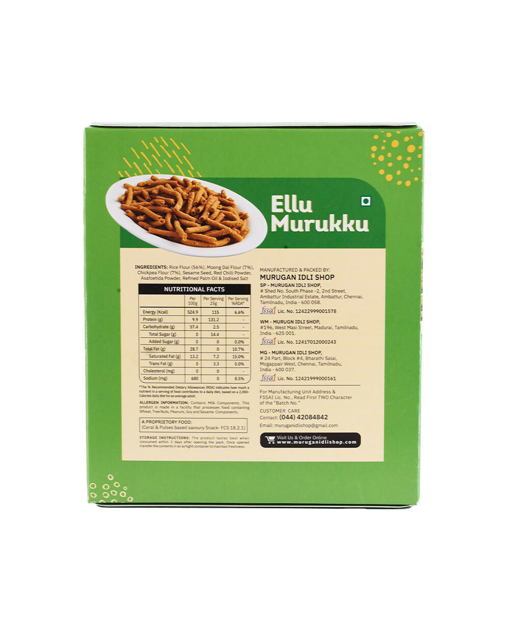 Murugan Idli Ellu Murukku 