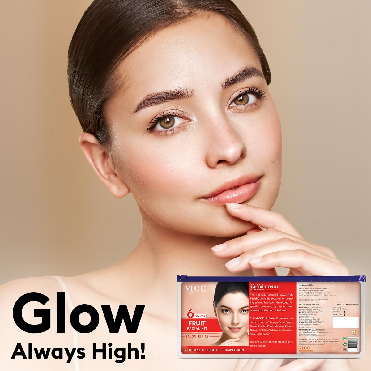 VLCC Salon Series Fruit Facial Kit - (6 Facials) For Lightens Dark Spots & Brightens Skin Tone  Grab2Buy VLCC Grab2Buy