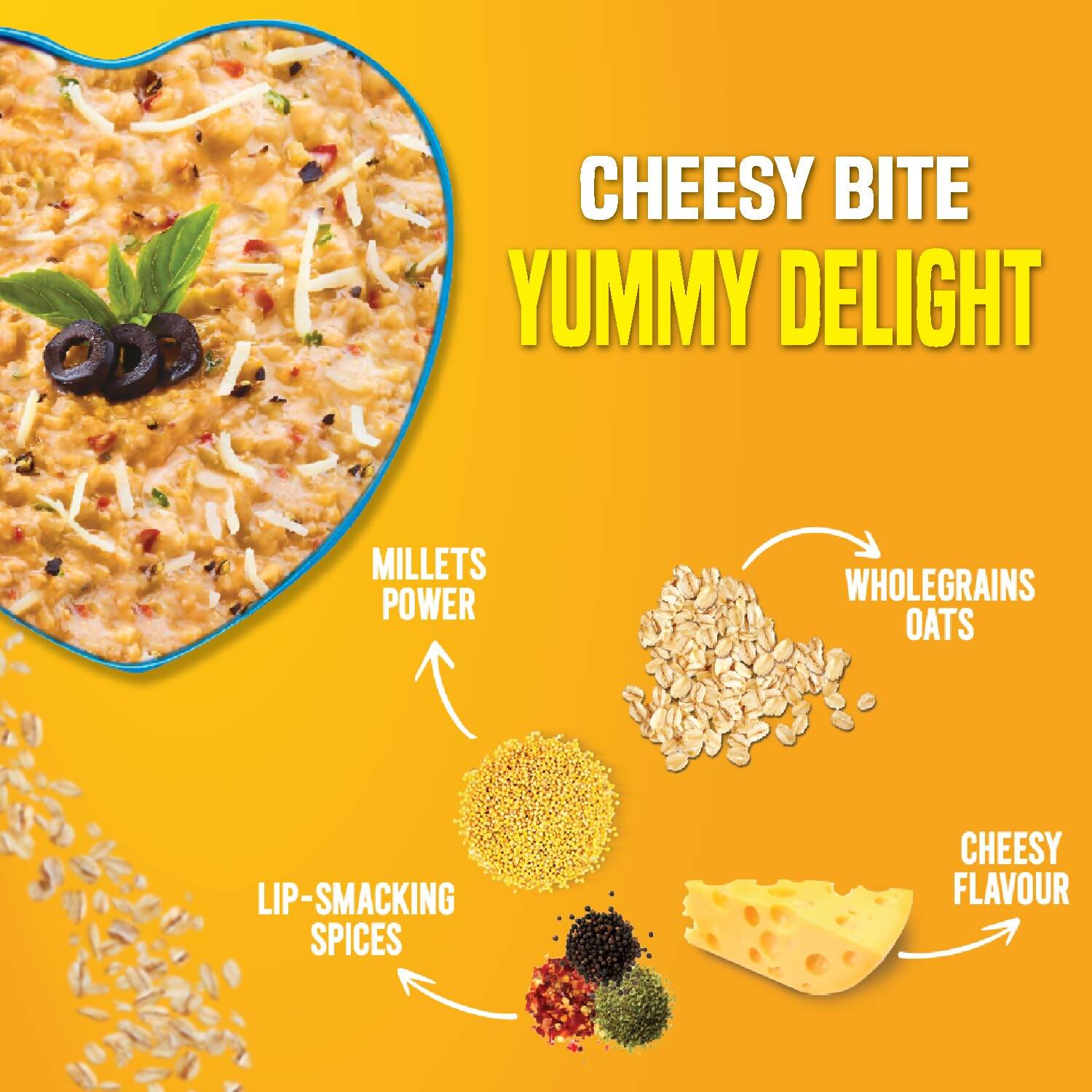 Saffola Cheesy Italian Masala Oats - Grab2buy