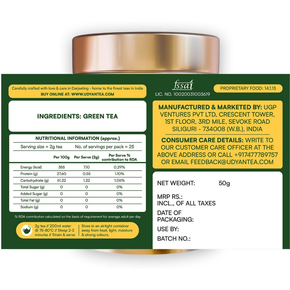 Udyan Tea Himalayan Mist Green Tea  Grab2Buy Udyan Tea Grab2Buy