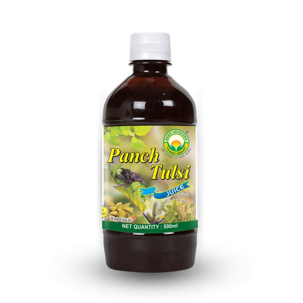 Basic Ayurveda Panch Tulsi Juice Ras - Limited Time Offer Genie India