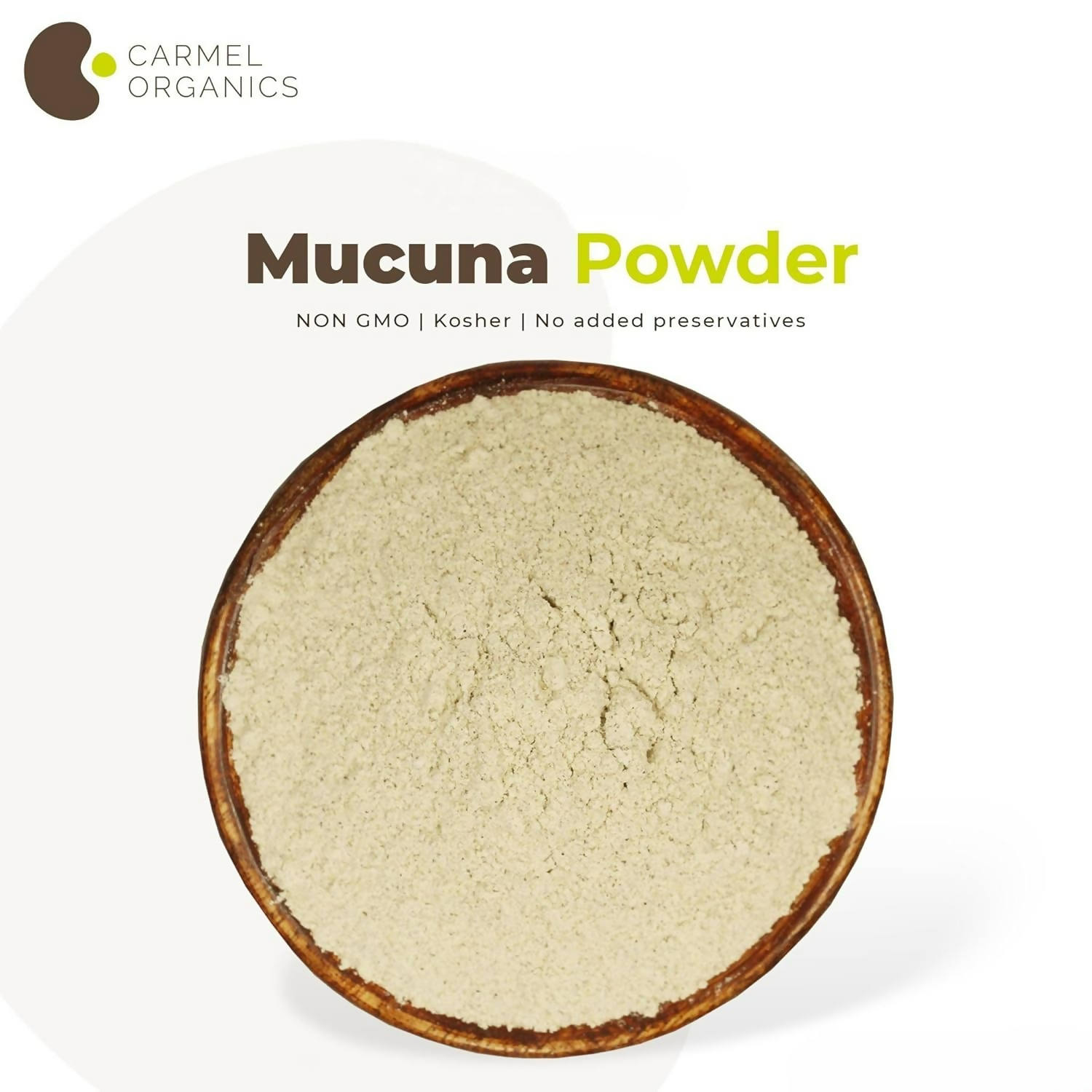 Carmel Organics Mucuna (Kapikacchu) White Seed Powder 