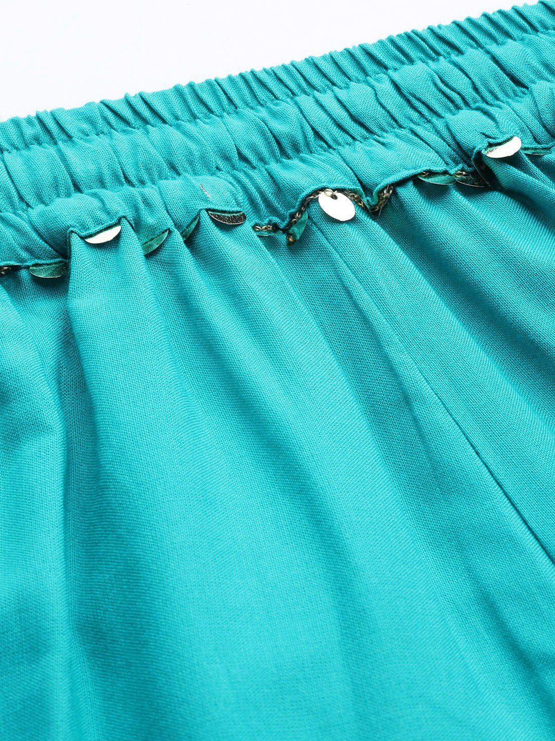 TAG 7 Women Flared Ethnic Palazzos