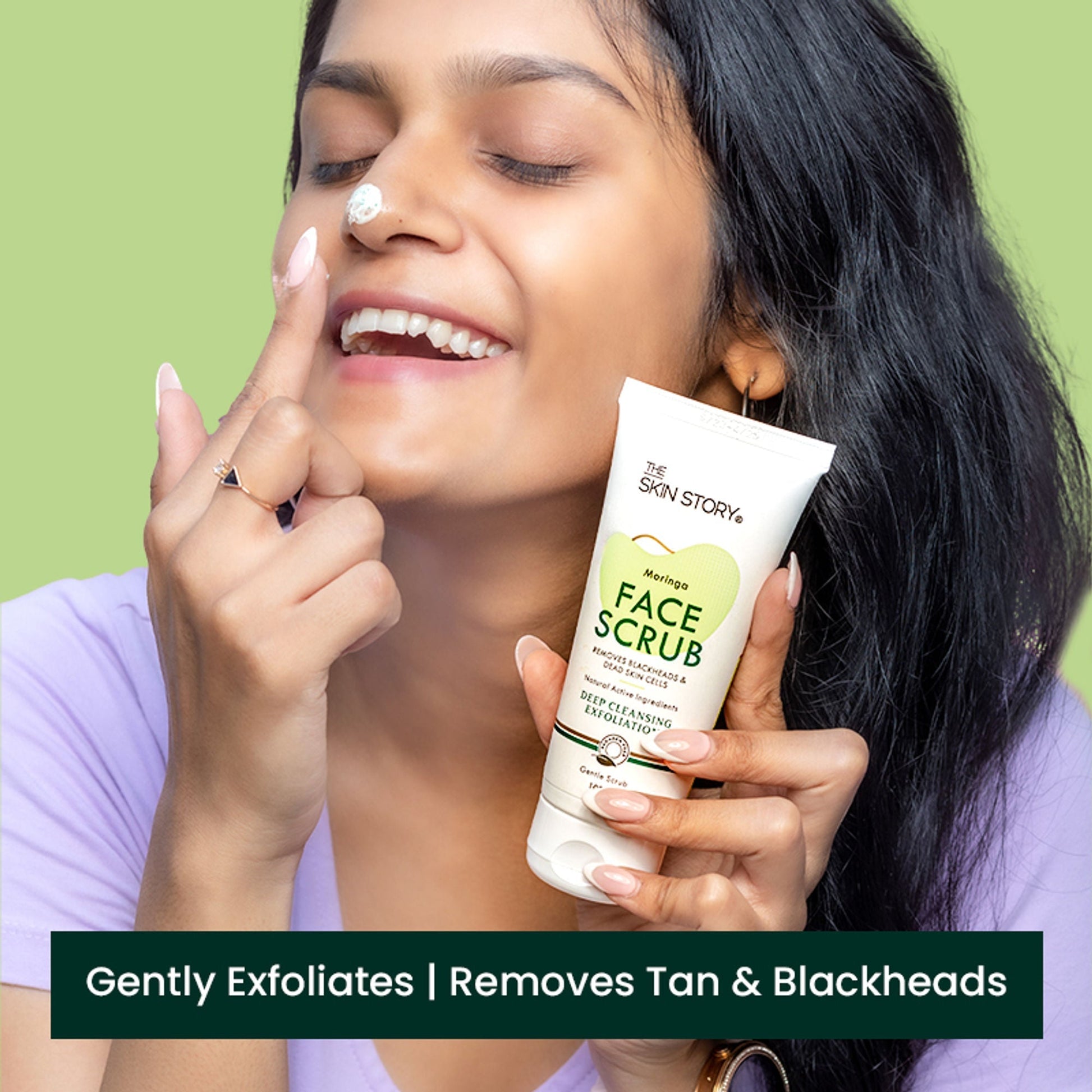 The Skin Story Moringa Gentle Face Scrub  Grab2Buy The Skin Story Grab2Buy