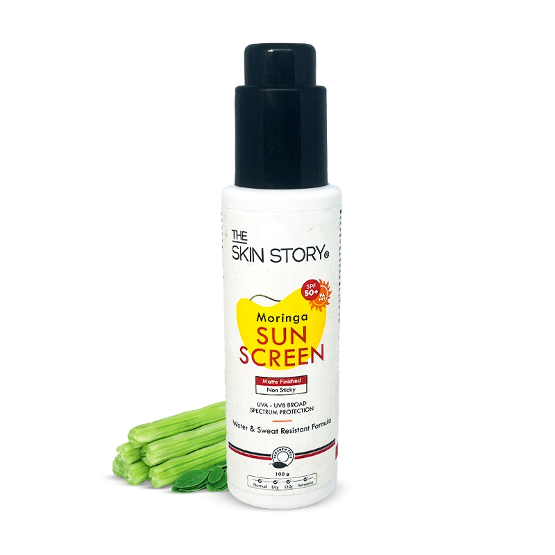 The Skin Story Moringa Face Sunscreen SPF 50+ PA+++ For Detan  Grab2Buy The Skin Story Grab2Buy
