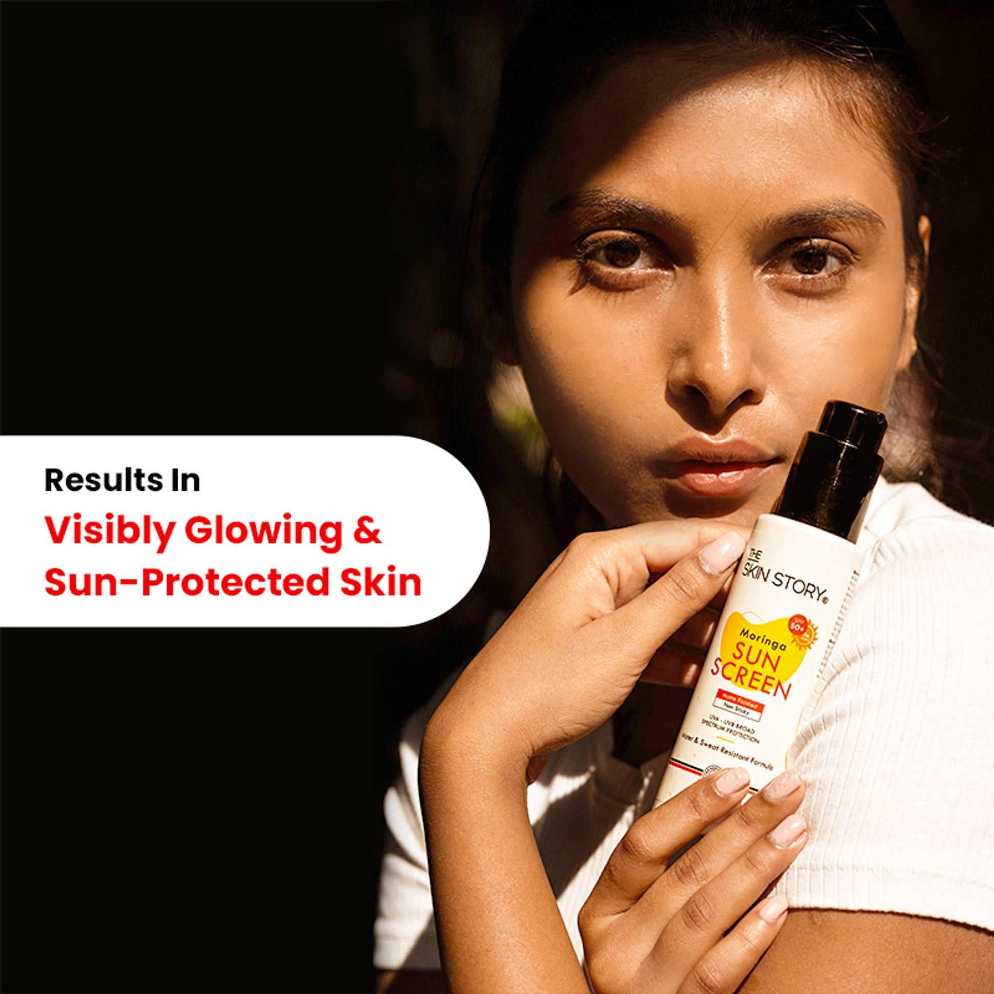The Skin Story Moringa Face Sunscreen SPF 50+ PA+++ For Detan  Grab2Buy The Skin Story Grab2Buy