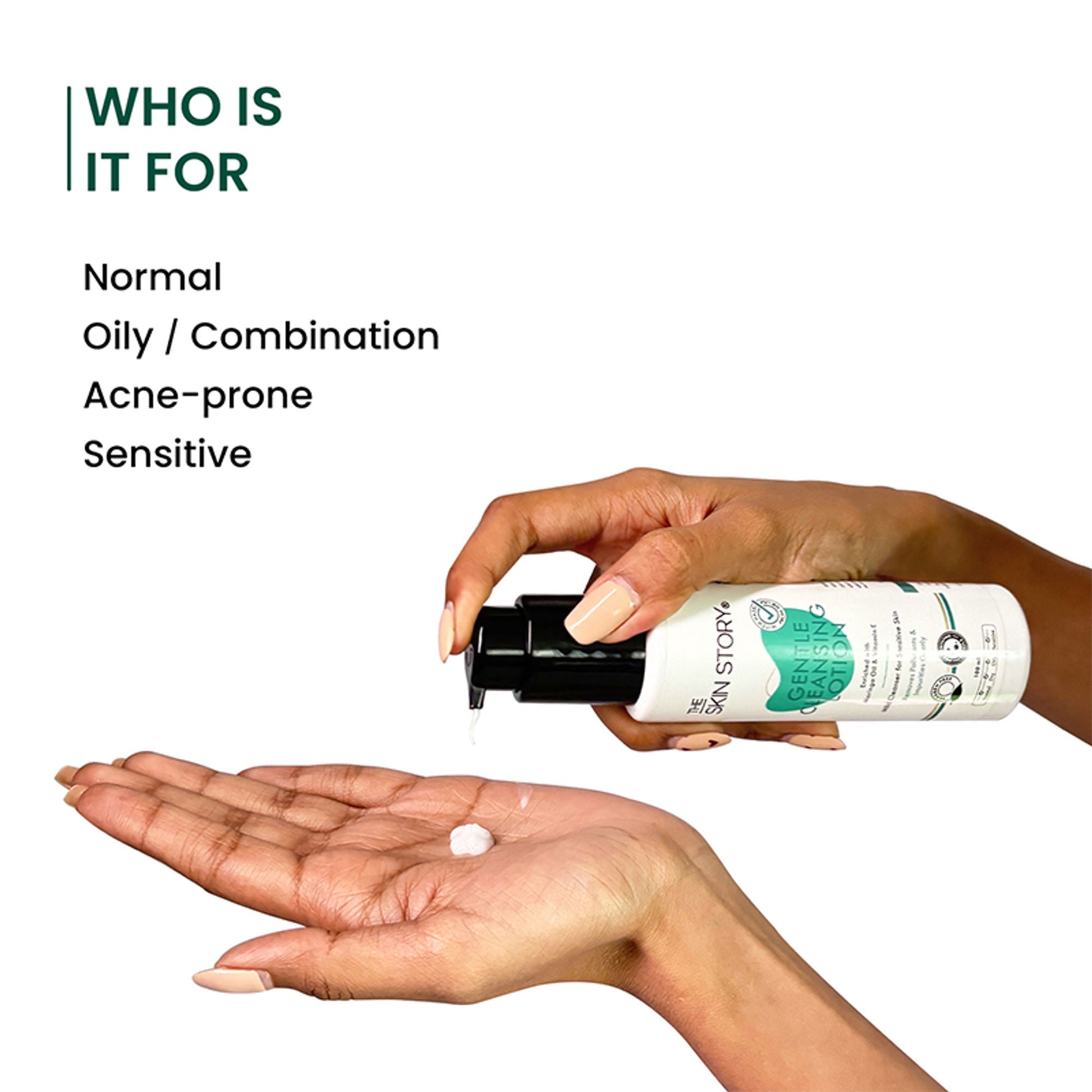 The Skin Story Gentle Face Cleanser Lotion For Deep Cleansing Moisturizing Makeup Removal - Moringa  Grab2Buy The Skin Story Grab2Buy