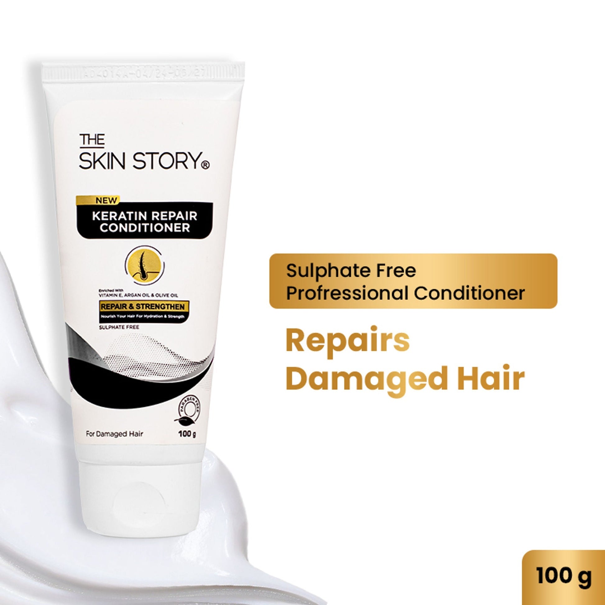 The Skin Story Sulphate Free Keratin Conditioner For Coloured Dry Frizzy Damaged Hair With Vitamin E  Grab2Buy The Skin Story Grab2Buy