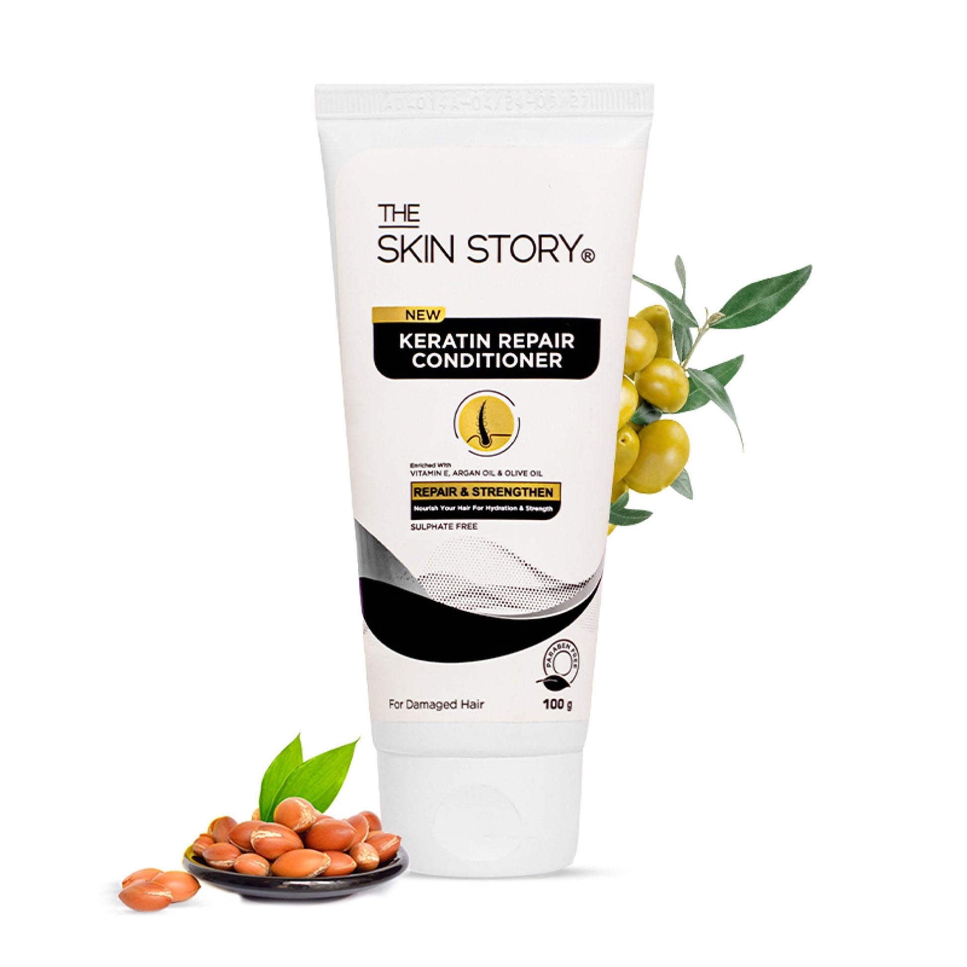 The Skin Story Sulphate Free Keratin Conditioner For Coloured Dry Frizzy Damaged Hair With Vitamin E  Grab2Buy The Skin Story Grab2Buy