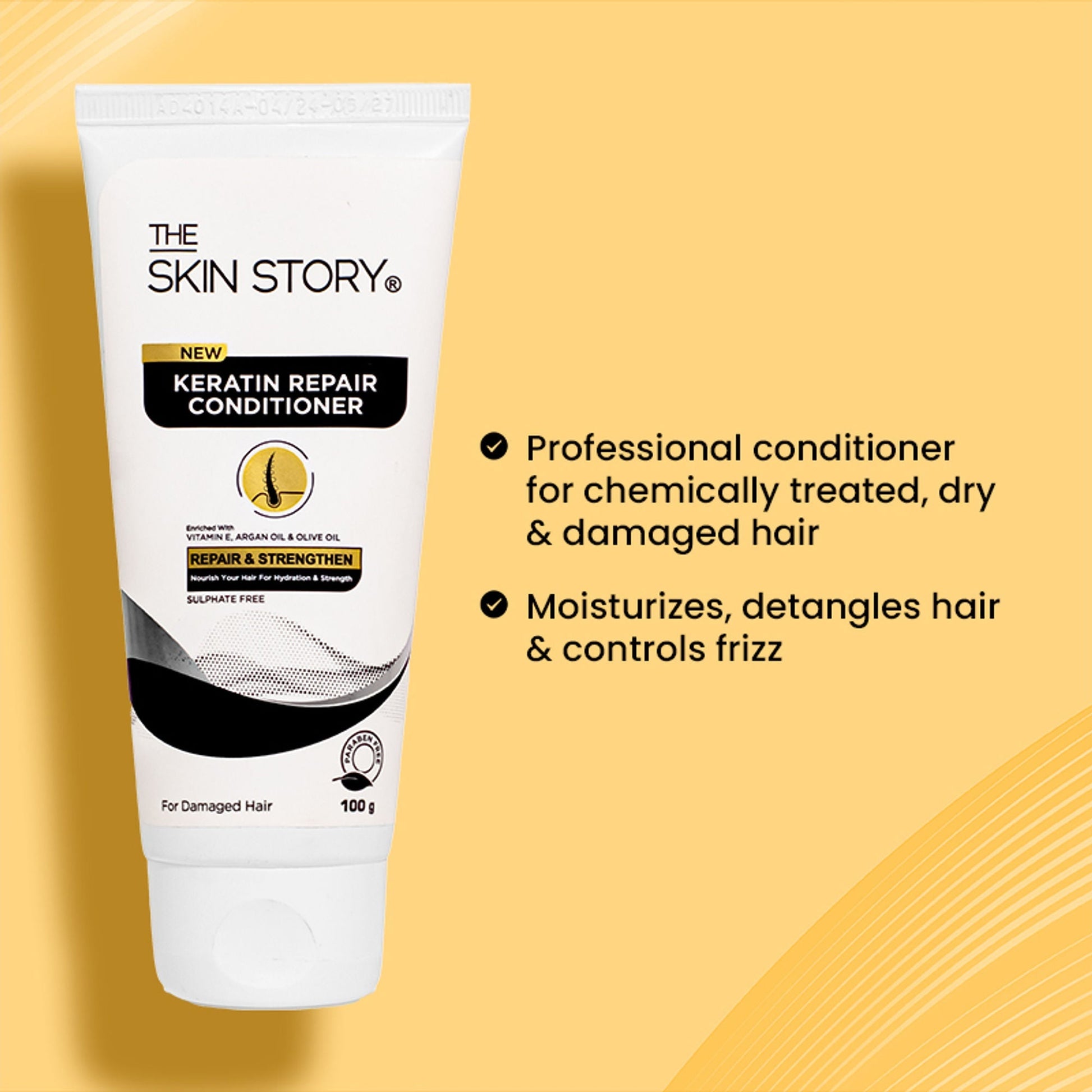 The Skin Story Sulphate Free Keratin Conditioner For Coloured Dry Frizzy Damaged Hair With Vitamin E  Grab2Buy The Skin Story Grab2Buy