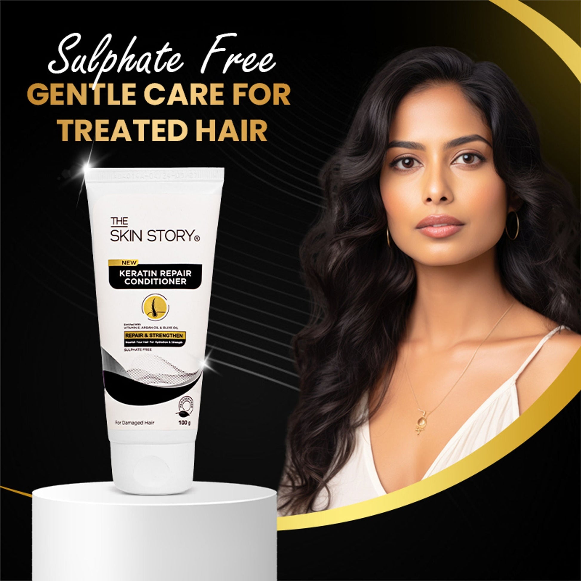 The Skin Story Sulphate Free Keratin Conditioner For Coloured Dry Frizzy Damaged Hair With Vitamin E  Grab2Buy The Skin Story Grab2Buy