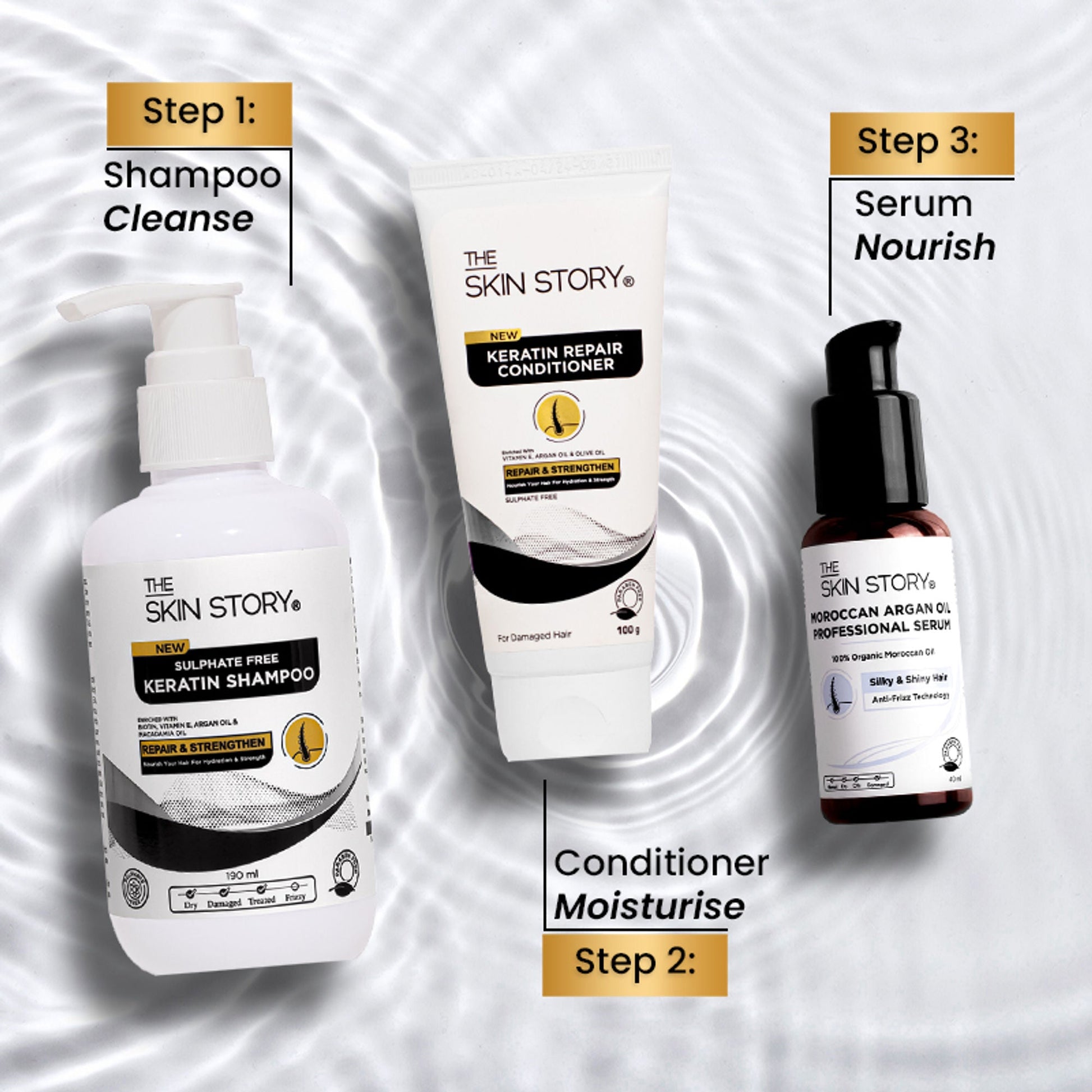The Skin Story Sulphate Free Keratin Conditioner For Coloured Dry Frizzy Damaged Hair With Vitamin E  Grab2Buy The Skin Story Grab2Buy