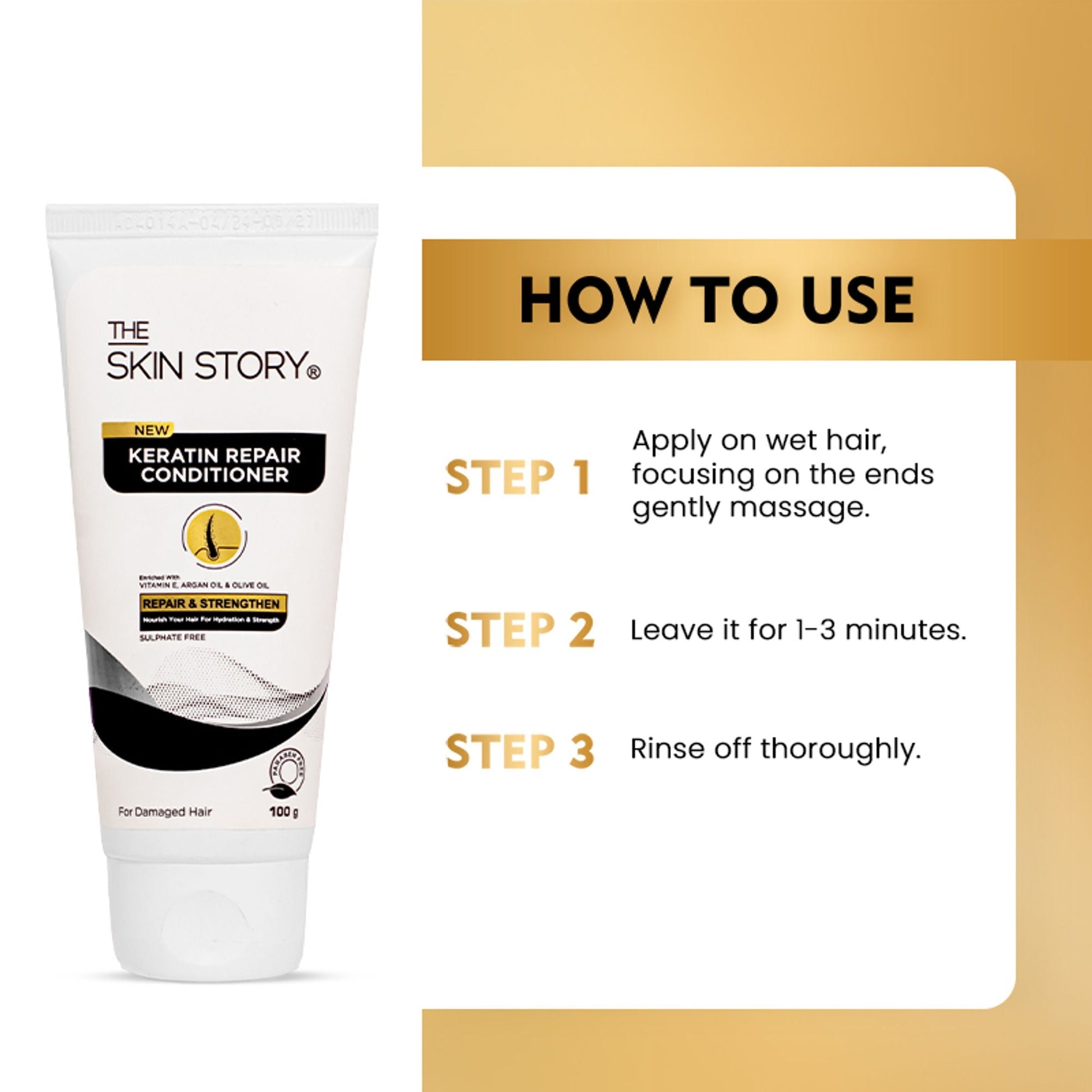 The Skin Story Sulphate Free Keratin Conditioner For Coloured Dry Frizzy Damaged Hair With Vitamin E  Grab2Buy The Skin Story Grab2Buy