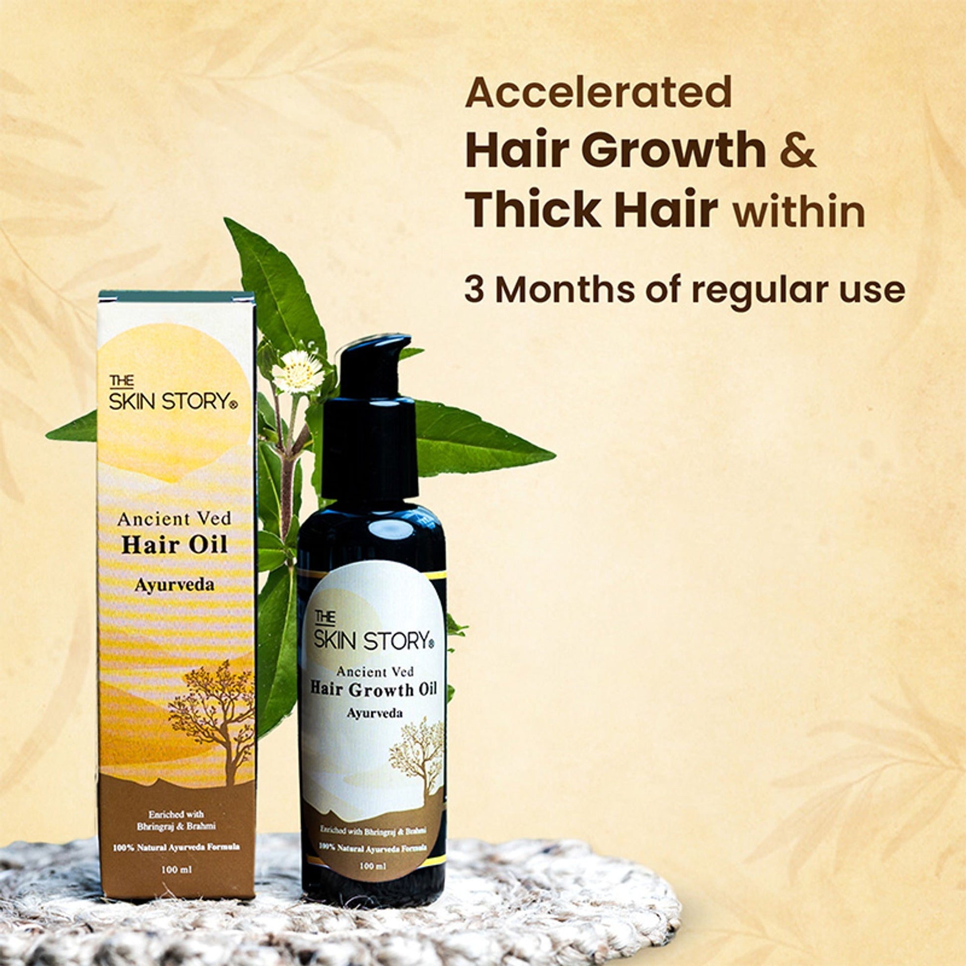 The Skin Story 100% Natural Ayurvedic Hair Oil For Hair Growth  Grab2Buy The Skin Story Grab2Buy
