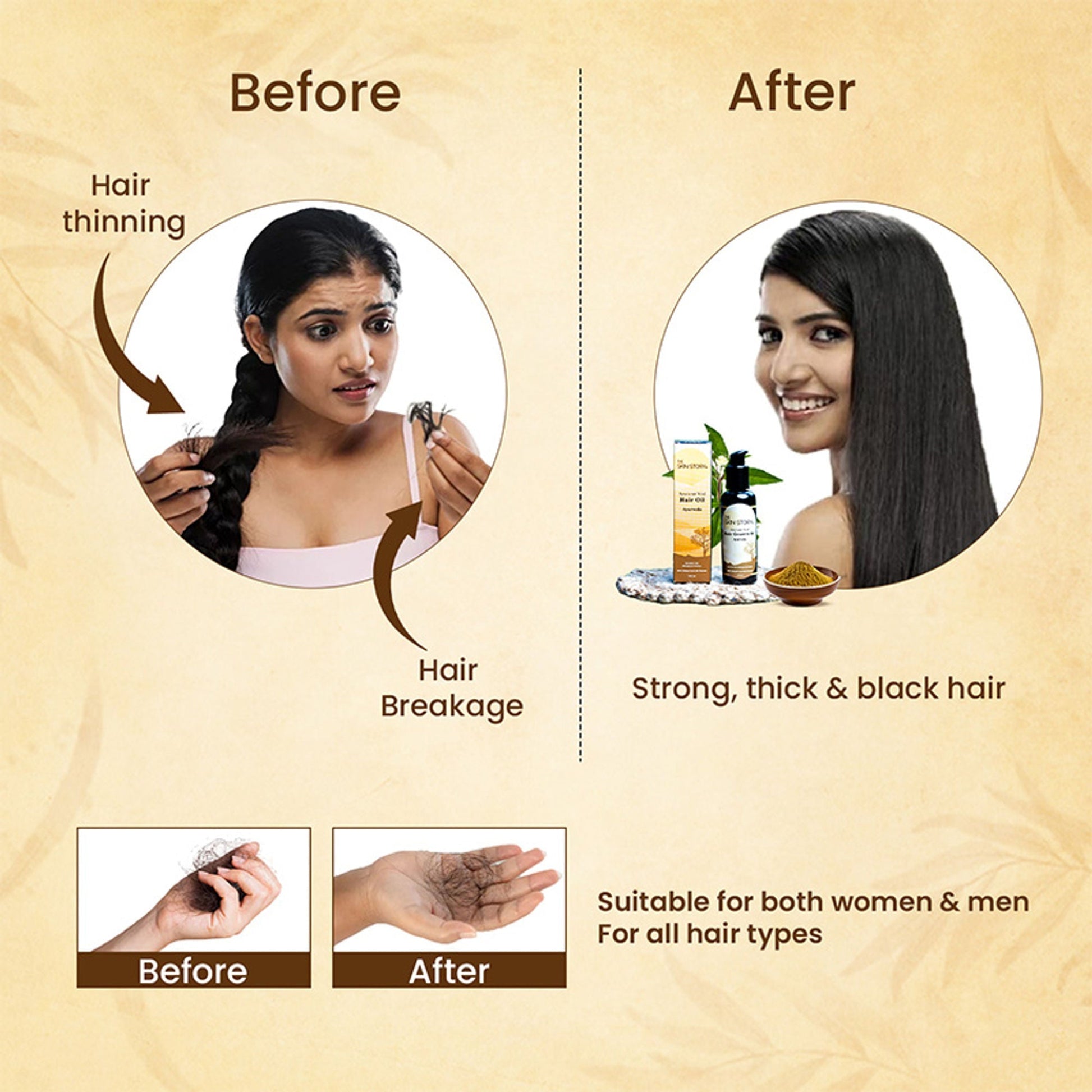 The Skin Story 100% Natural Ayurvedic Hair Oil For Hair Growth  Grab2Buy The Skin Story Grab2Buy