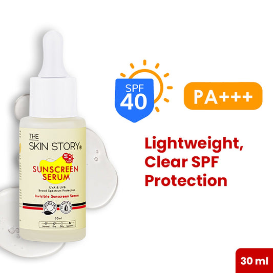 The Skin Story Invisible Liquid Sunscreen Serum For Face, SPF 40 PA+++ With Vitamin E  Grab2Buy The Skin Story Grab2Buy
