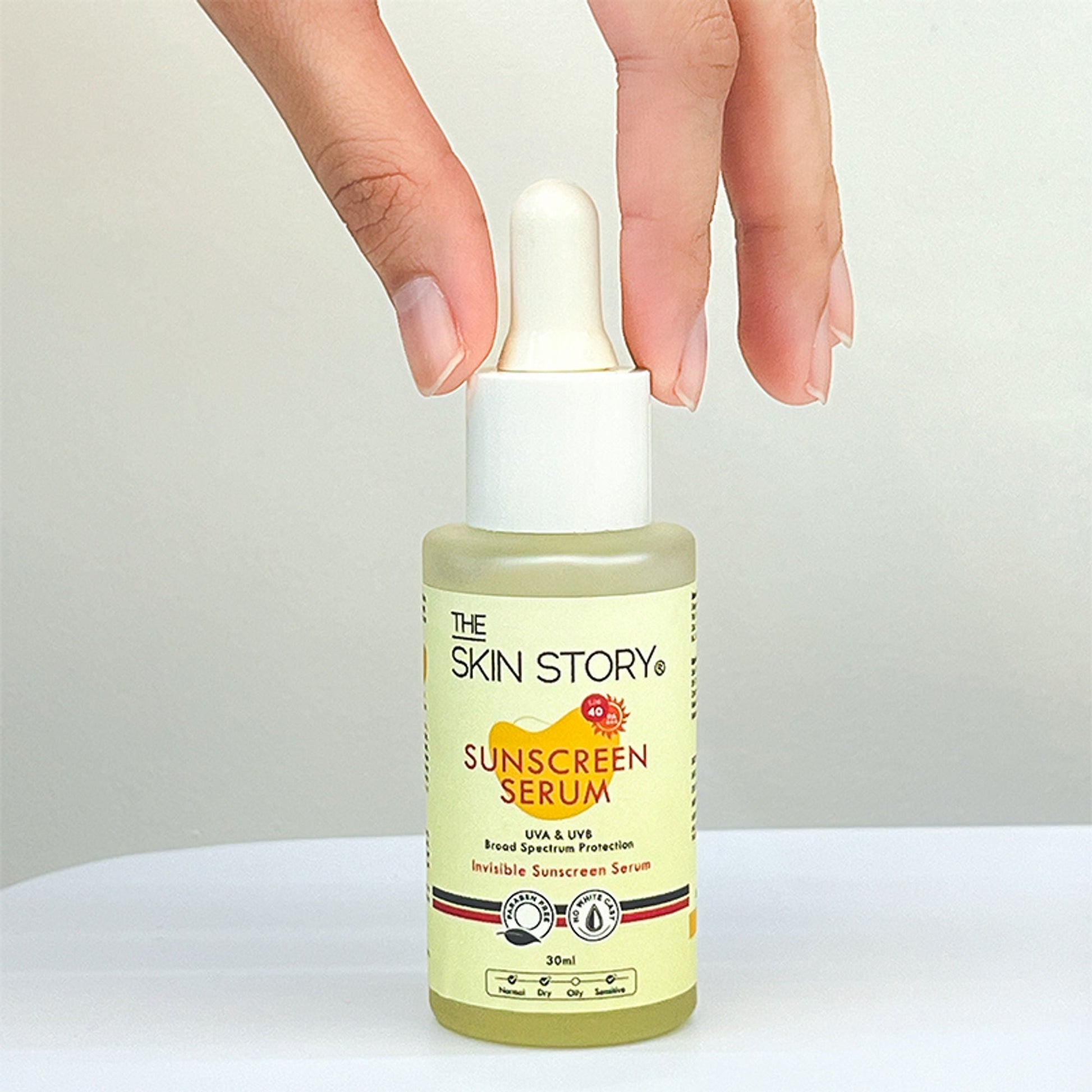 The Skin Story Invisible Liquid Sunscreen Serum For Face, SPF 40 PA+++ With Vitamin E  Grab2Buy The Skin Story Grab2Buy