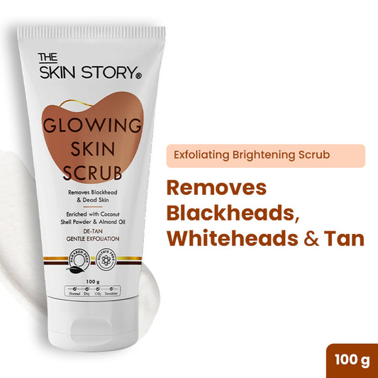 The Skin Story Gentle Detan Face Scrub Exfoliate Dead Skin Remove Blackheads Dark Spots Pigmentation  Grab2Buy The Skin Story Grab2Buy