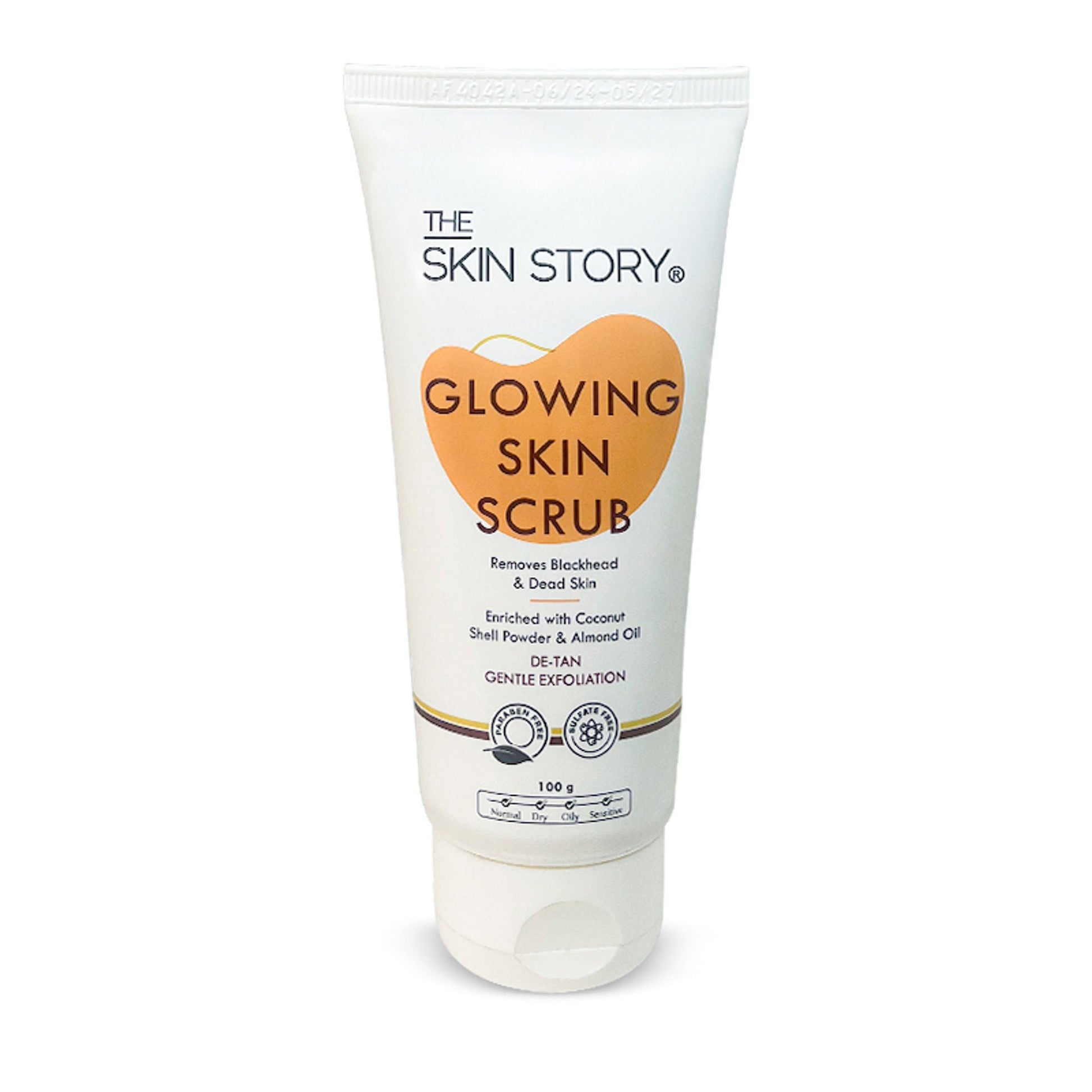 The Skin Story Gentle Detan Face Scrub Exfoliate Dead Skin Remove Blackheads Dark Spots Pigmentation  Grab2Buy The Skin Story Grab2Buy