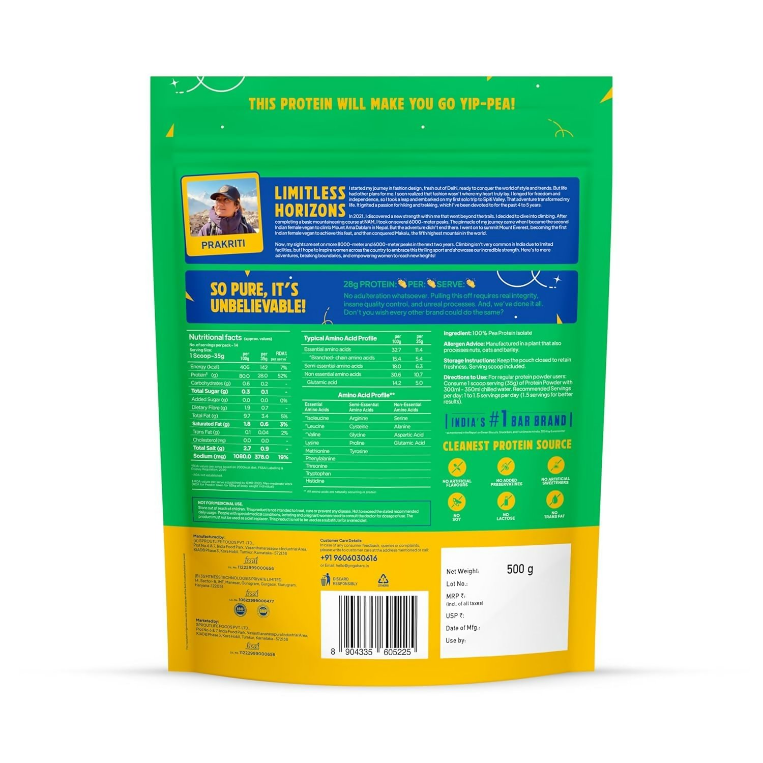Yoga Bar Pro Clean Plant Protein Powder Chocolate Flavour & Unflavoured  Grab2Buy Yoga Bar Grab2Buy
