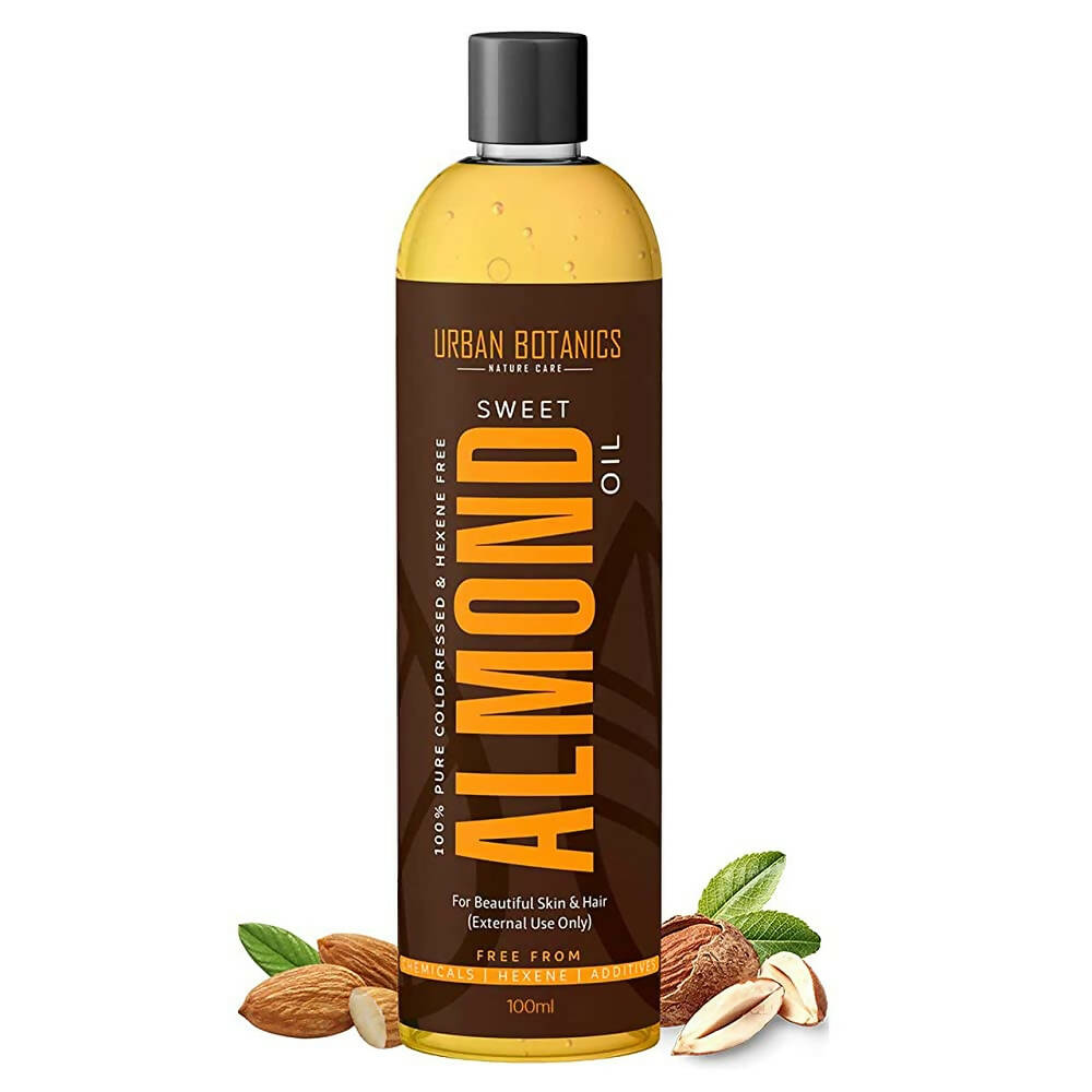 Urban Botanics Pure Cold Pressed Sweet Almond Oil  Grab2Buy Urban Botanics Grab2Buy