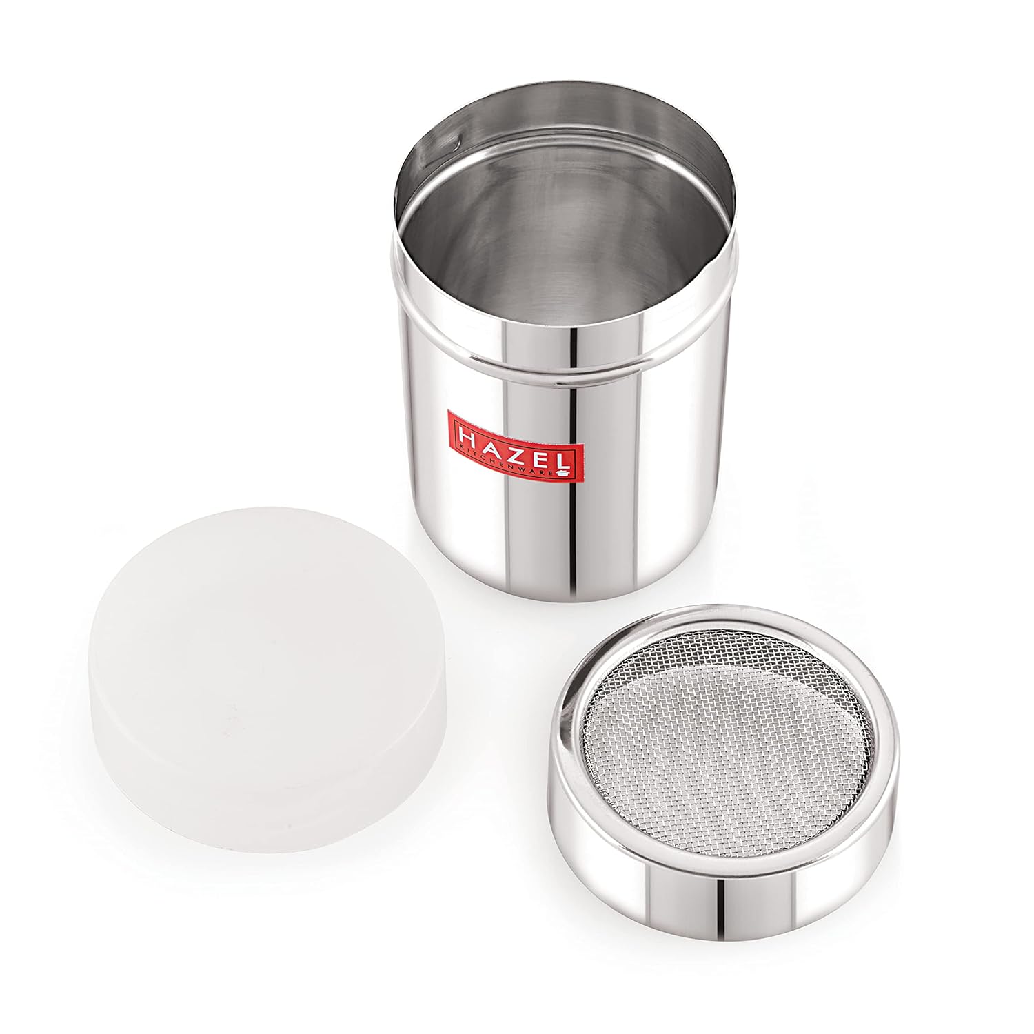 HAZEL Stainless Steel Powder Shaker with ABS Lid | 310 ML