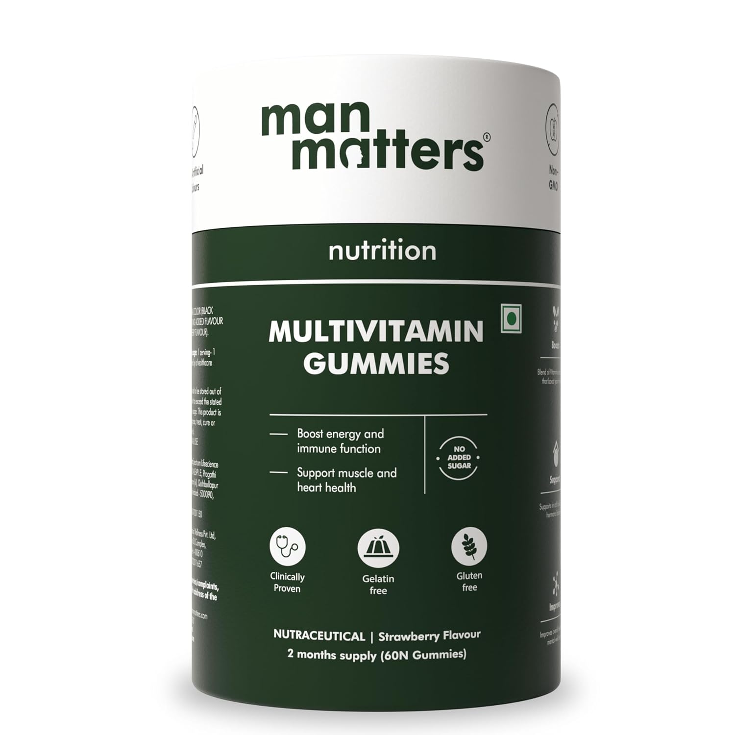Man Matters Multivitamin Gummies For Men - Strawberry Flavor 
