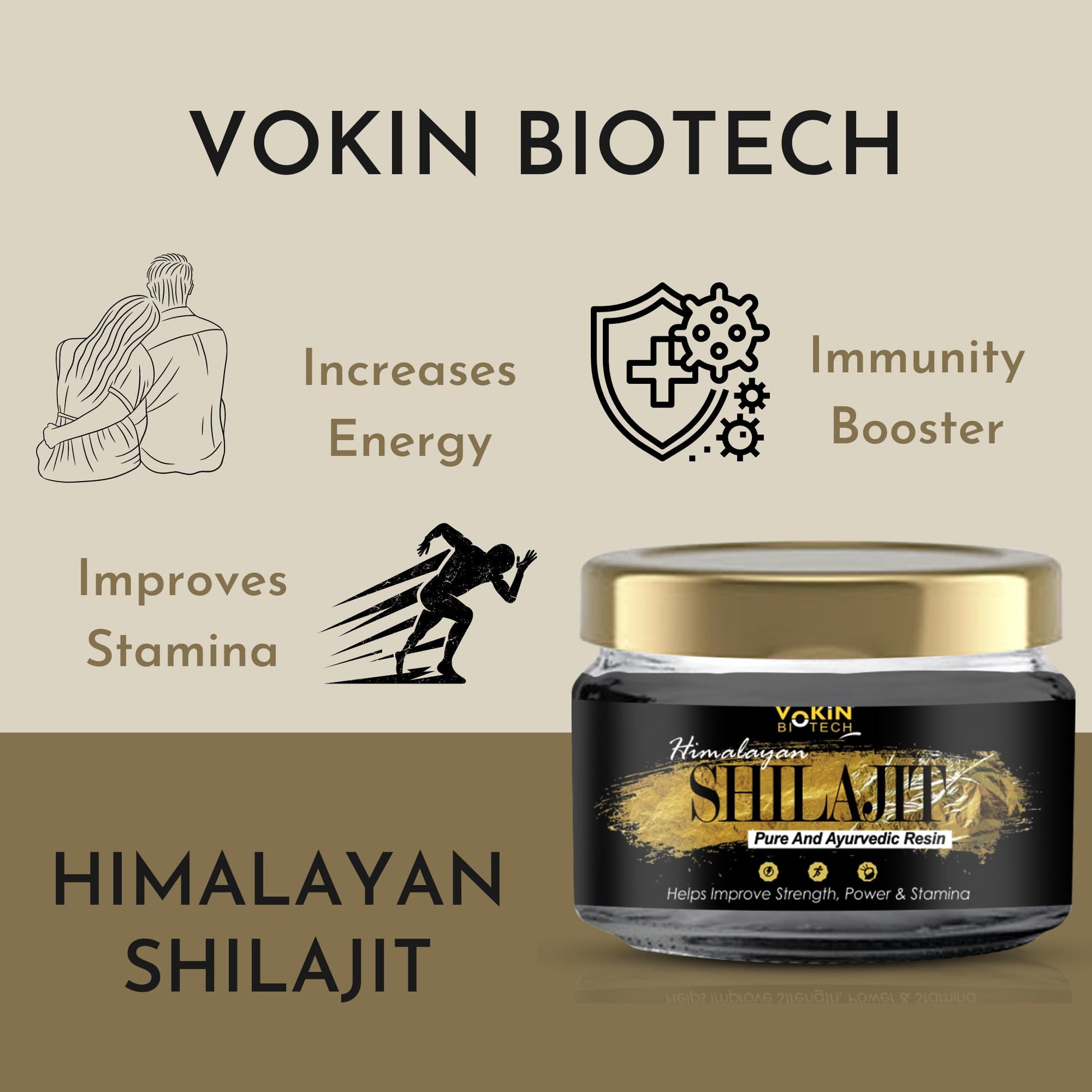 Vokin Biotech SJ Resin 20g Helps in Boosts Stamina and Energy | Immunity Booster  Grab2Buy Vokin Biotech Grab2Buy