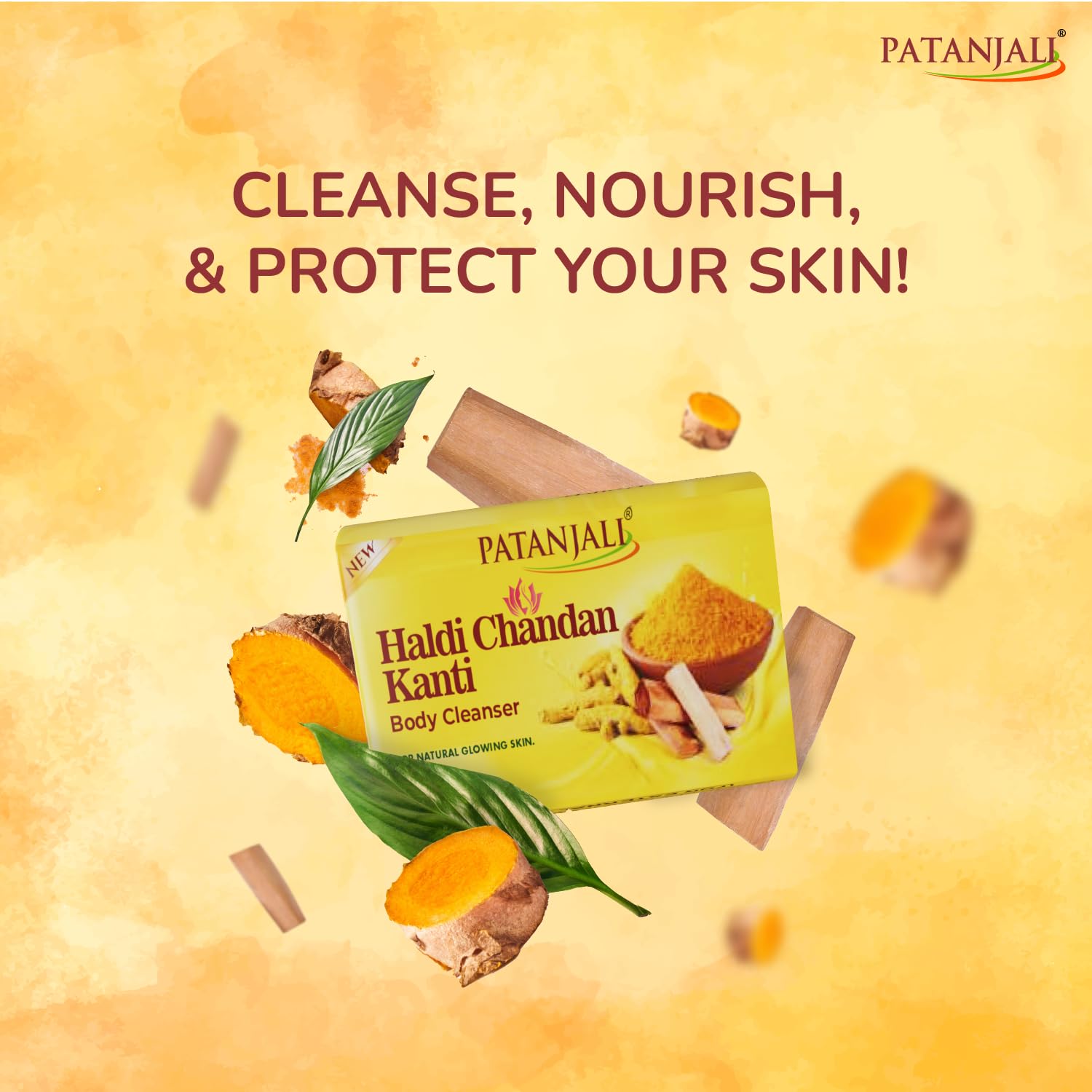 Patanjali Haldi Chandan Kanti Body Cleanser 