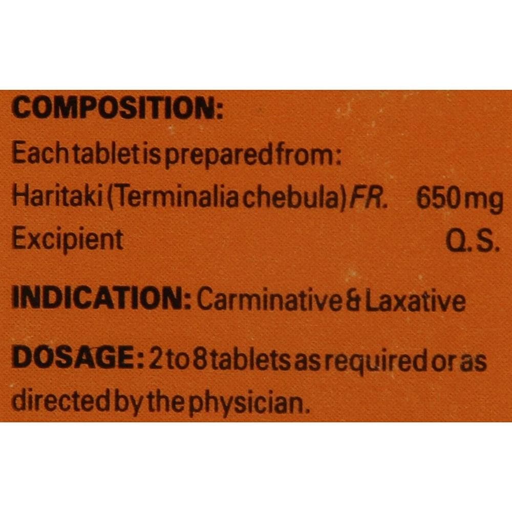 Zandu Haritaki Tablets 