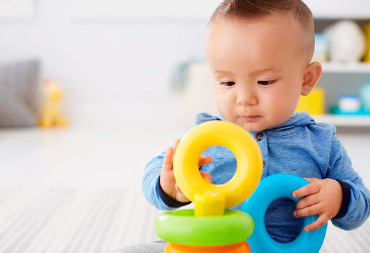 Fisher Price Rock-A-Stack - Classic Stacking Toy With 5 Colorful Rings - Grab2buy