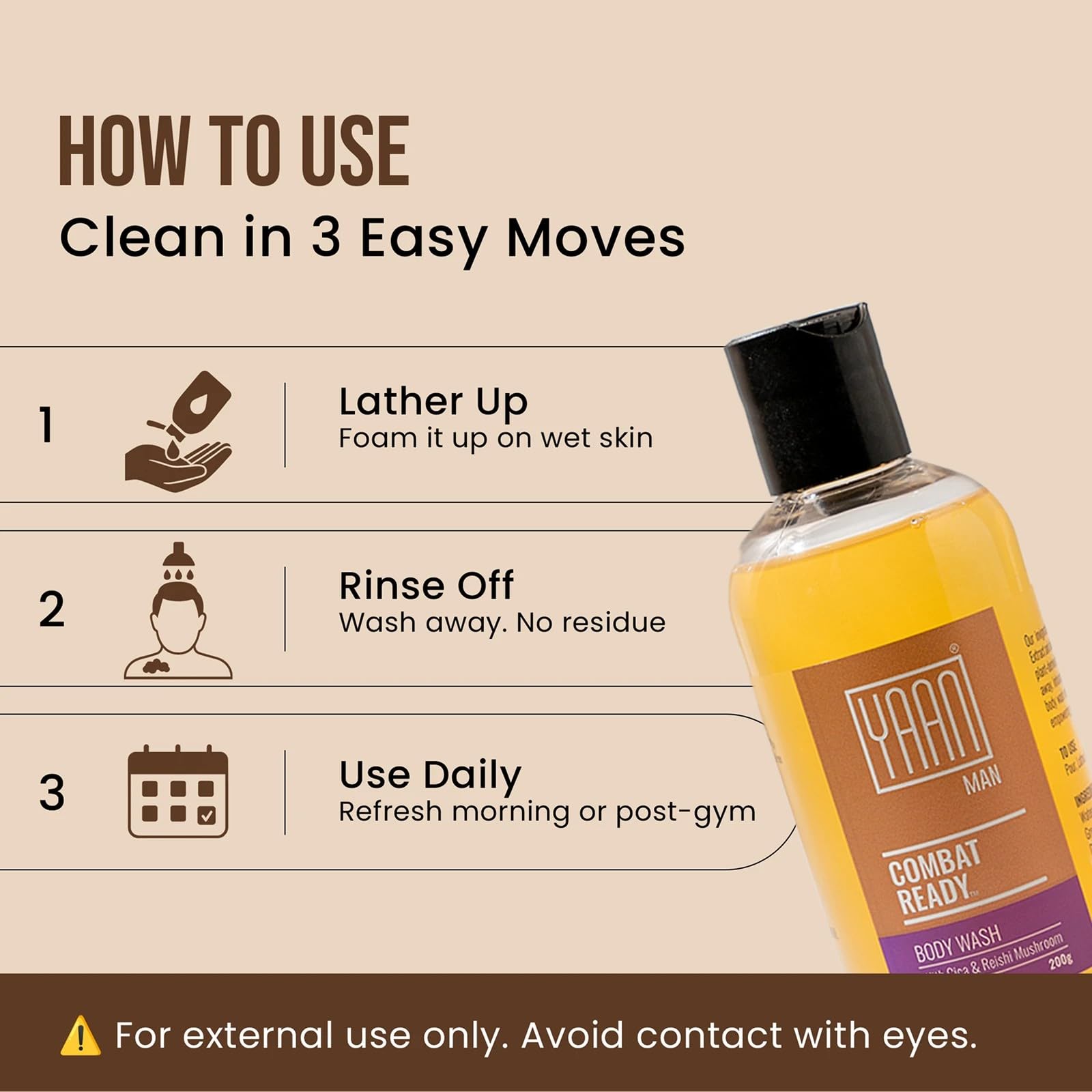Yaan Man Combat Ready Body Wash  Grab2Buy YAAN MAN Grab2Buy