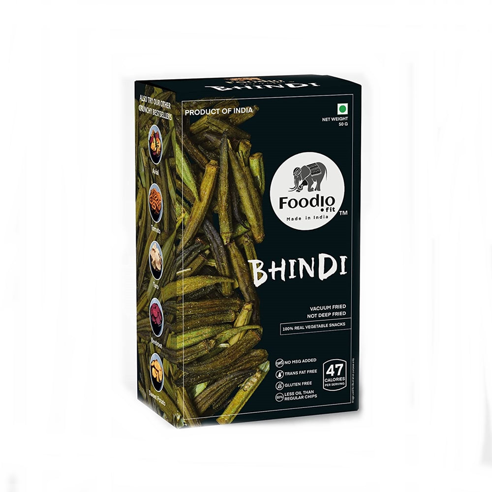 Foodio Bhindi Vacuum Fried Chips - Grab2buy