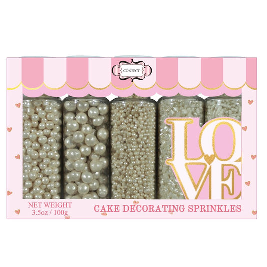 Confect Sprinkles for Cakes & Cupcakes Decoration | USP-14(Pearl)