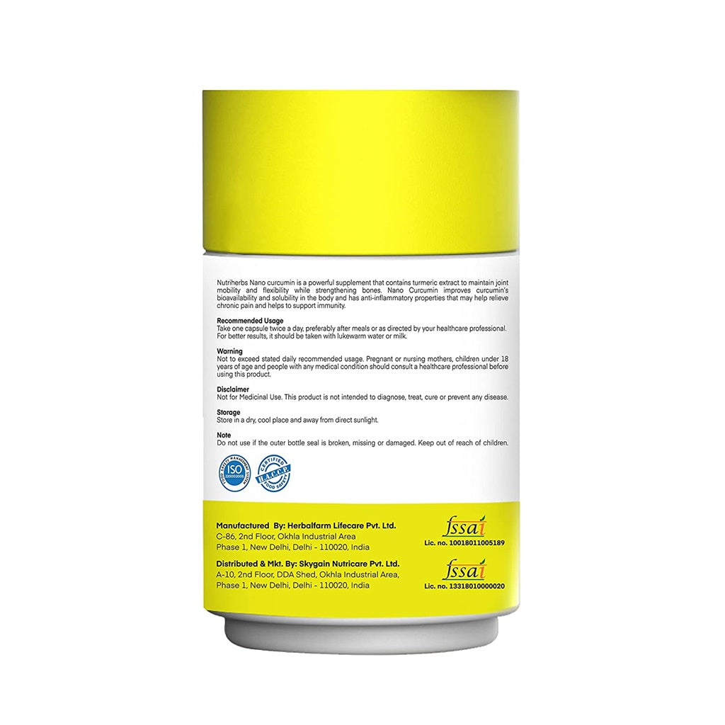 Nutriherbs Nano Curcumin Capsules - Grab2buy