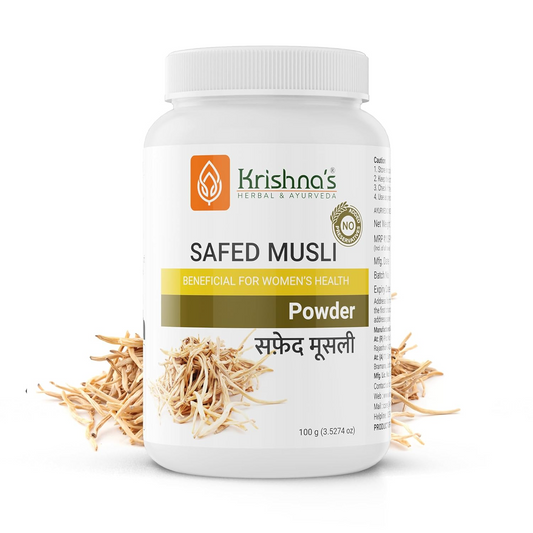 Krishna's Herbal & Ayurveda Safed Musli Powder 