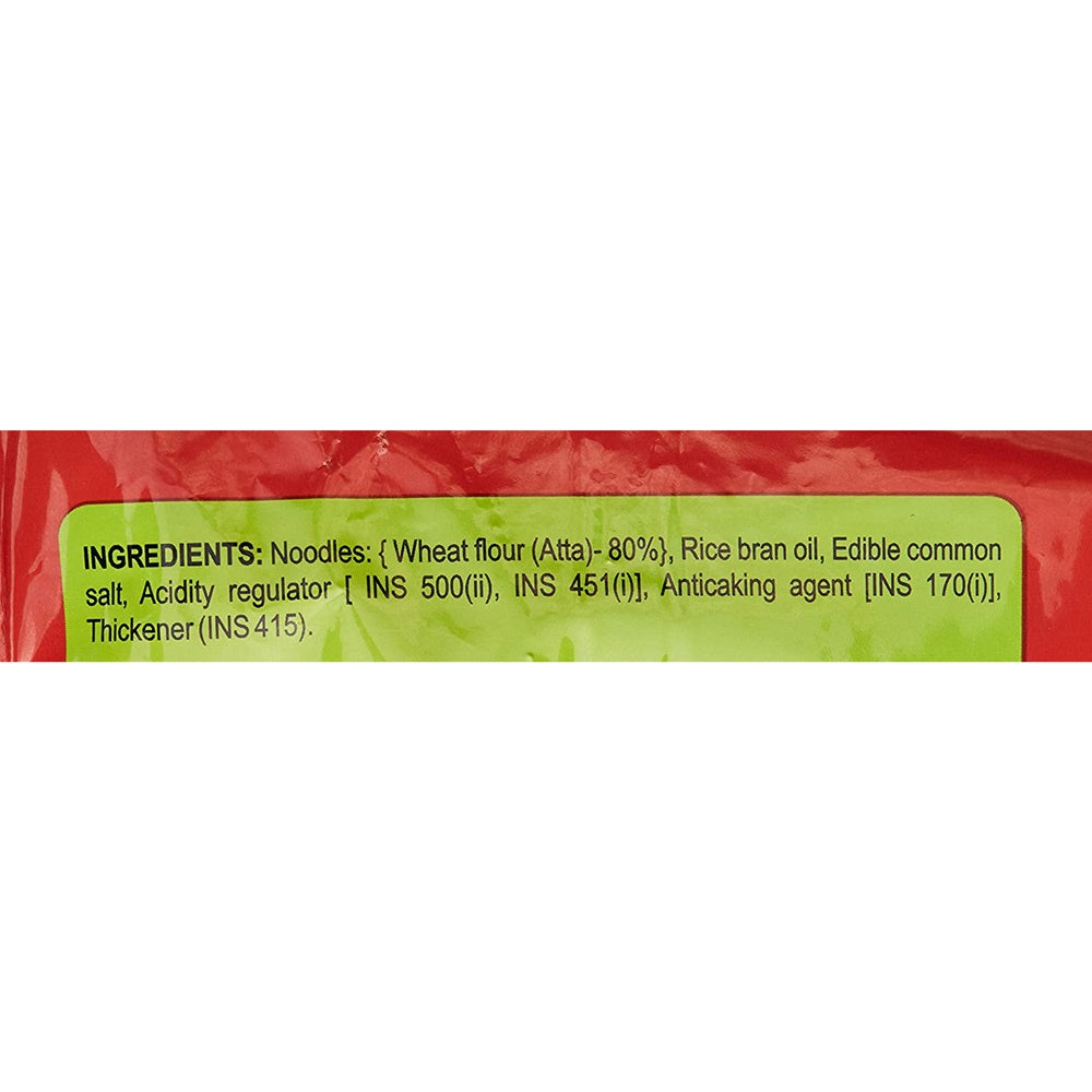Patanjali Atta Noodles Chatpataa - Family Pack (Pack of 4) 
